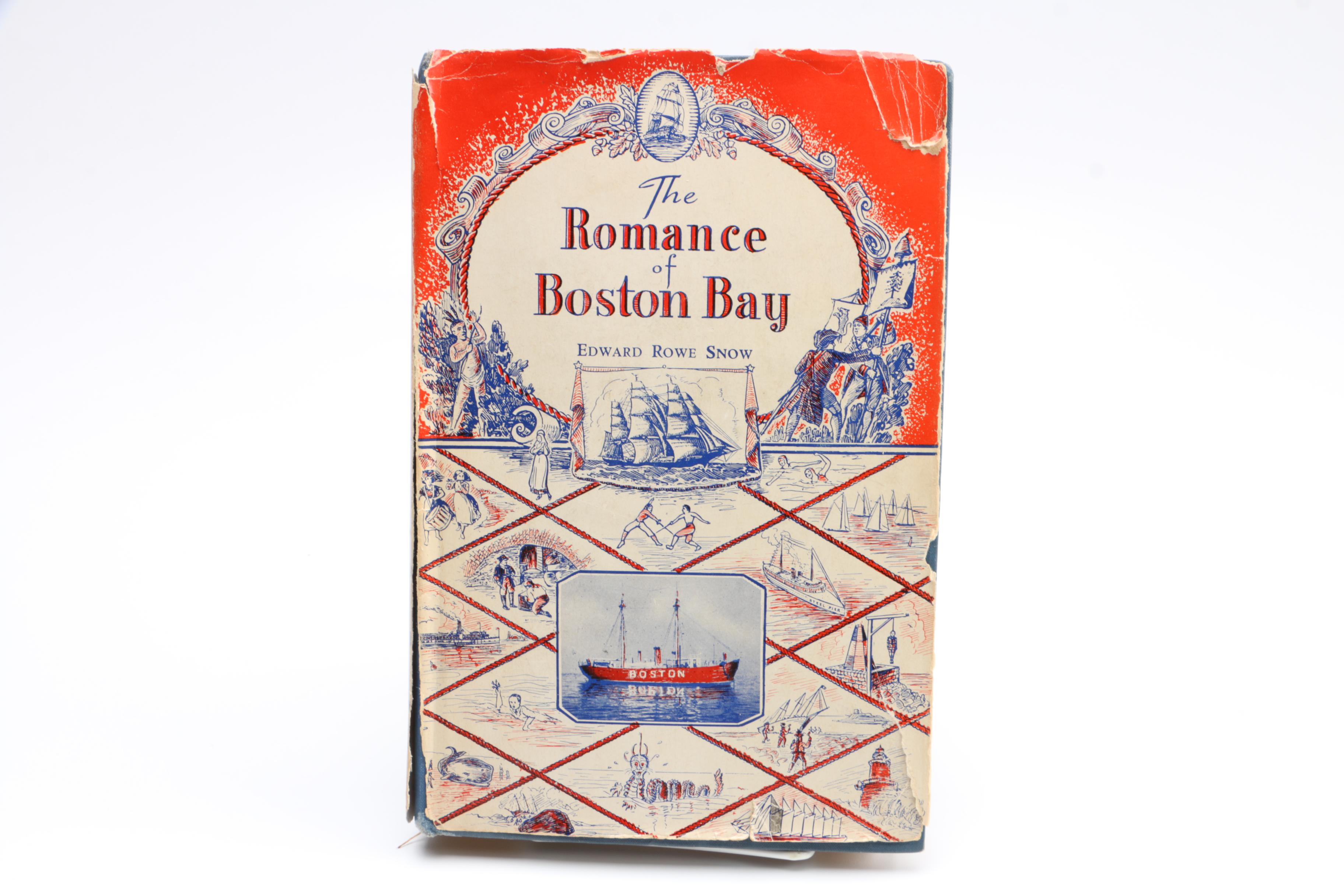 Signed Limited First Edition "The Romance of Boston Bay" by Edward Rowe Snow