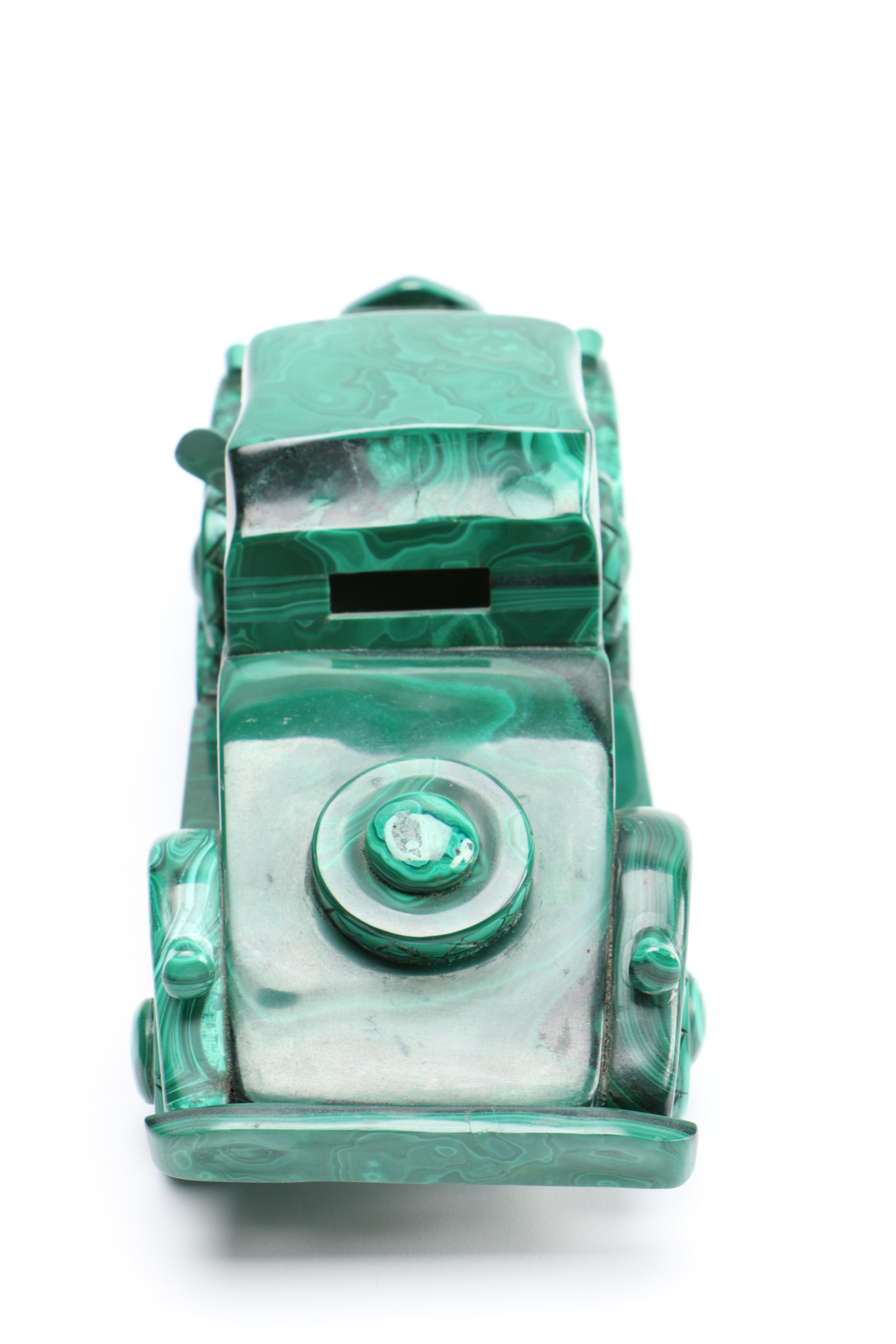 Malachite Roadster Car Sculpture