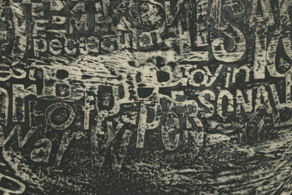 Limited Edition Woodcut on Paper "Landscape 1963 #6"