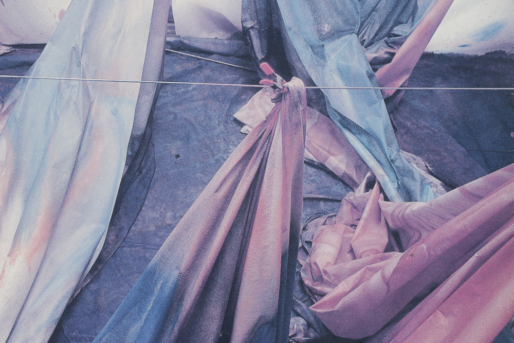 Offset Lithograph on Paper Exhibition Poster for Sam Gilliam "Of Fireflies"