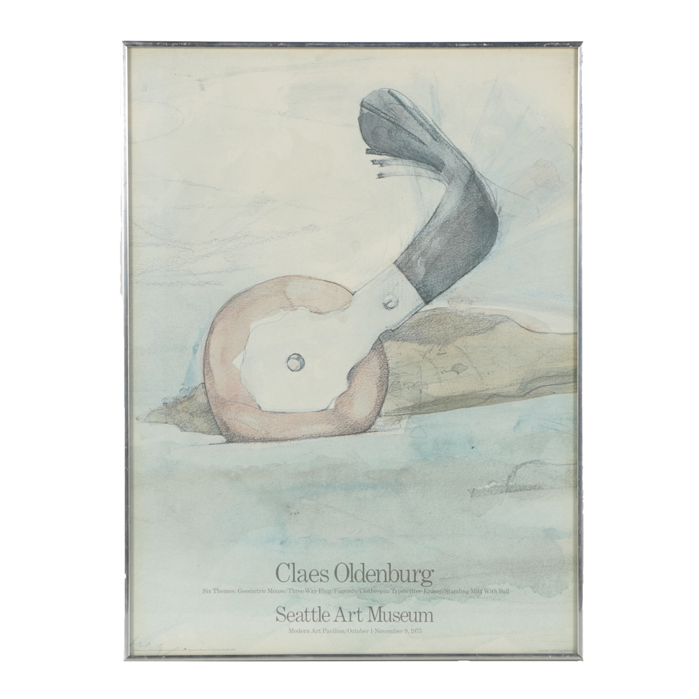 Offset Lithograph Exhibition Poster "Claes Oldenburg: Seattle Art Museum"