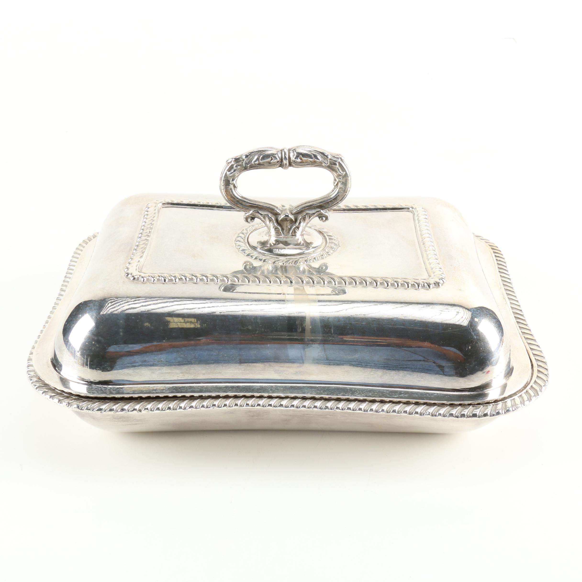 Early 19th Century Sheffield Plate Covered Entree Dish
