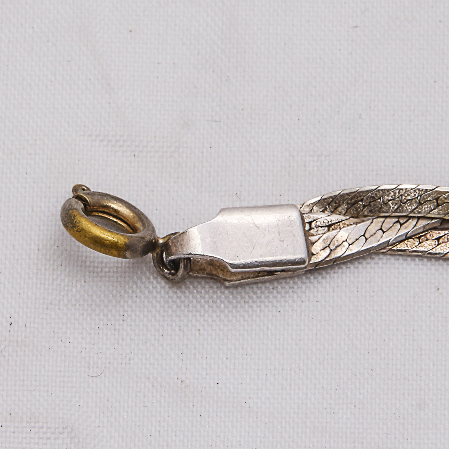 Sterling Silver Braided Italian Necklace and Bracelet