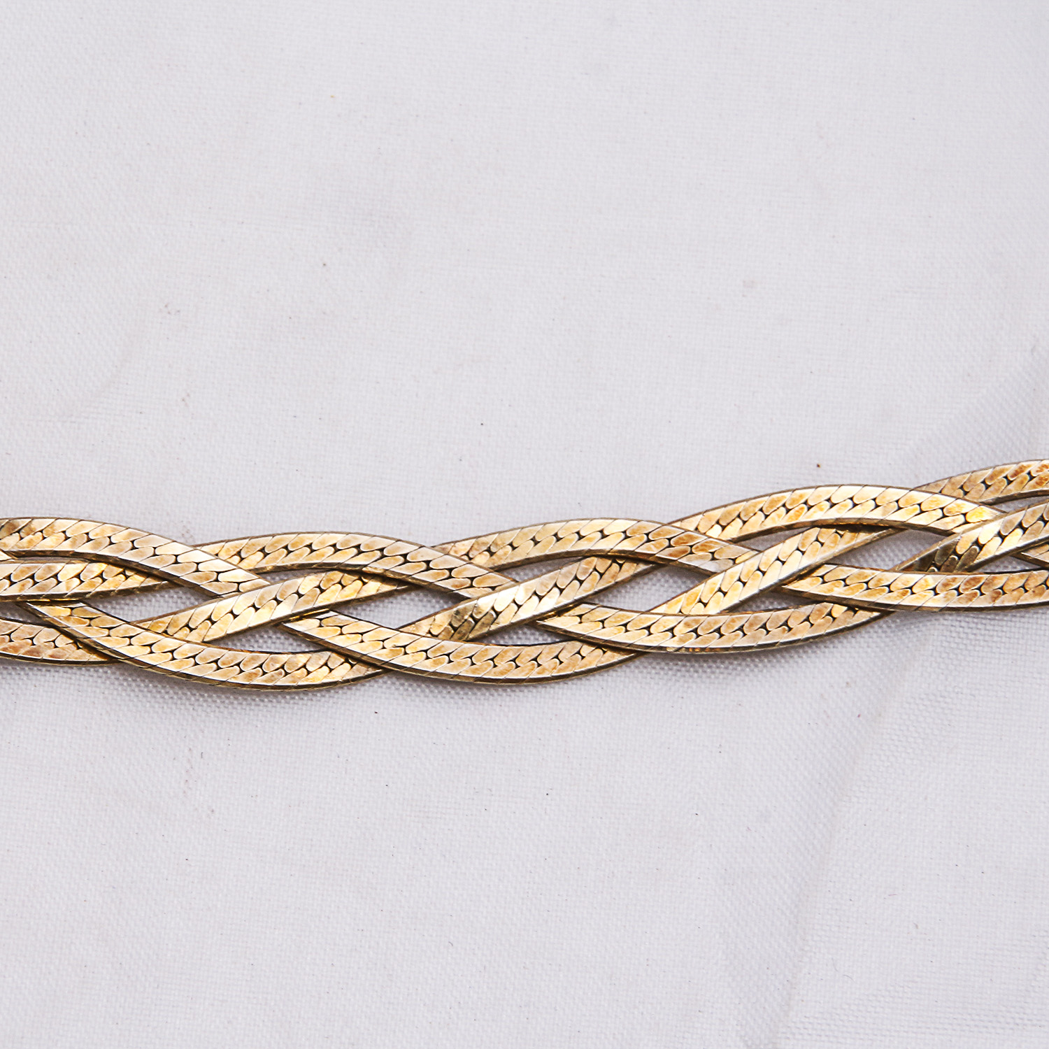 Sterling Silver Braided Italian Necklace and Bracelet