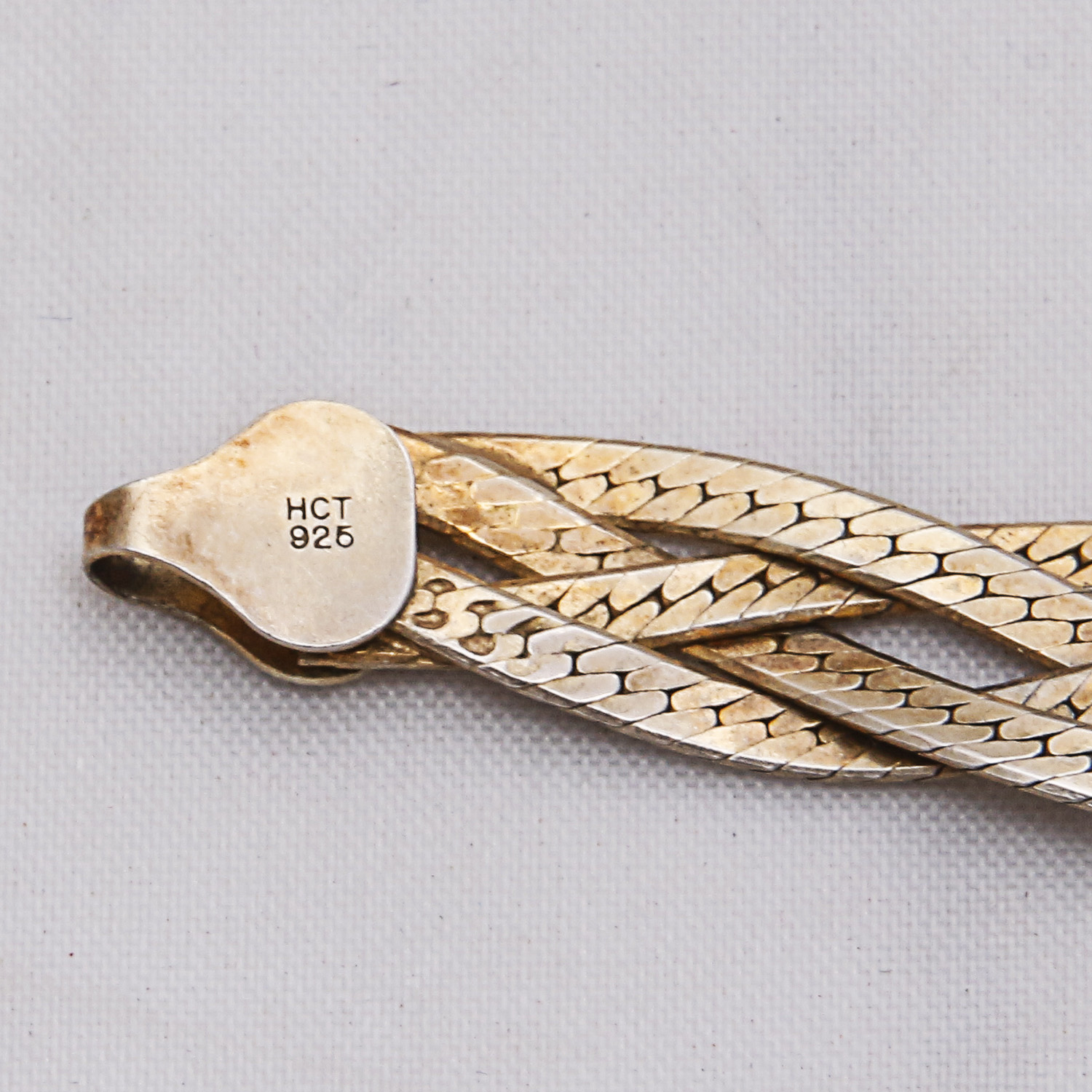 Sterling Silver Braided Italian Necklace and Bracelet