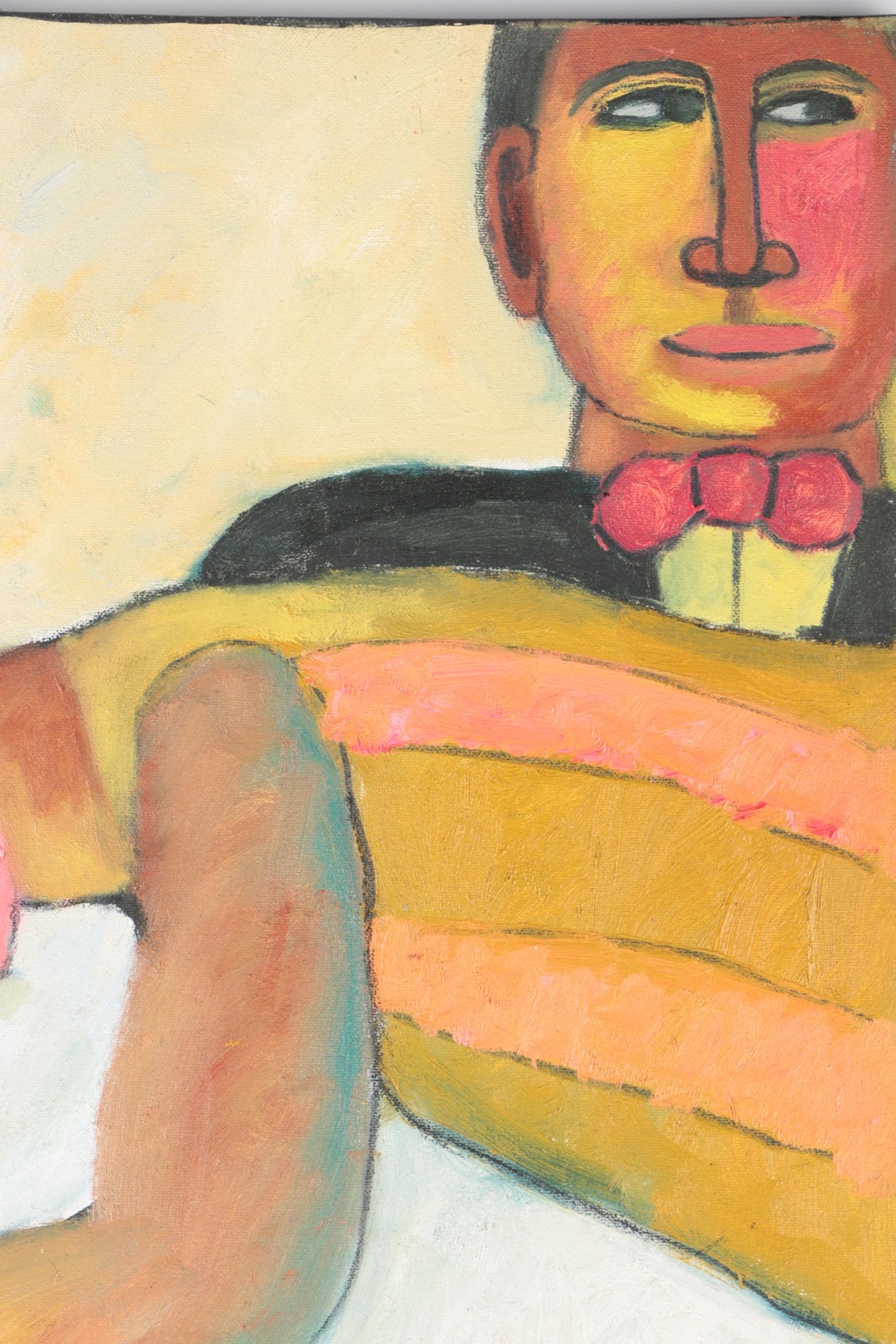 Victor Uhthoff Diptych Oil Paintings on Canvas of Magician Scene