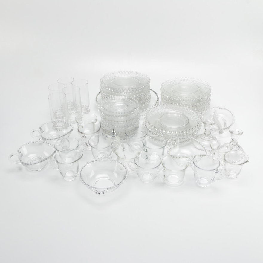 Vintage Imperial Glass "Candlewick" Dinner Set