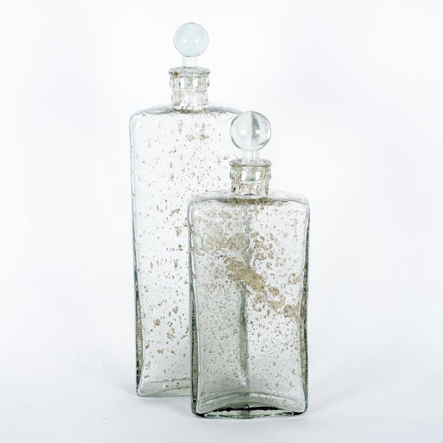 Pair of Glass Decanters