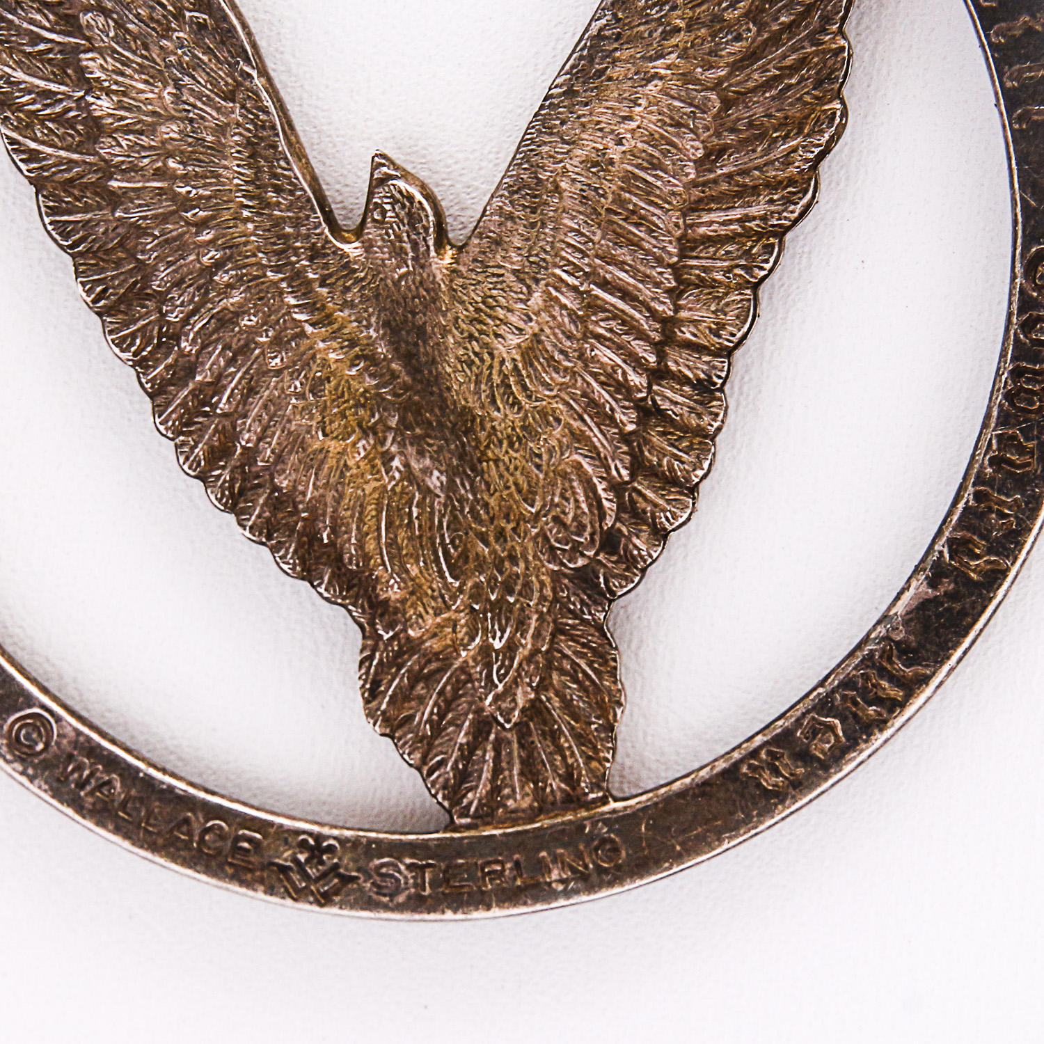 Sterling Silver Necklace with Eagle Pendant