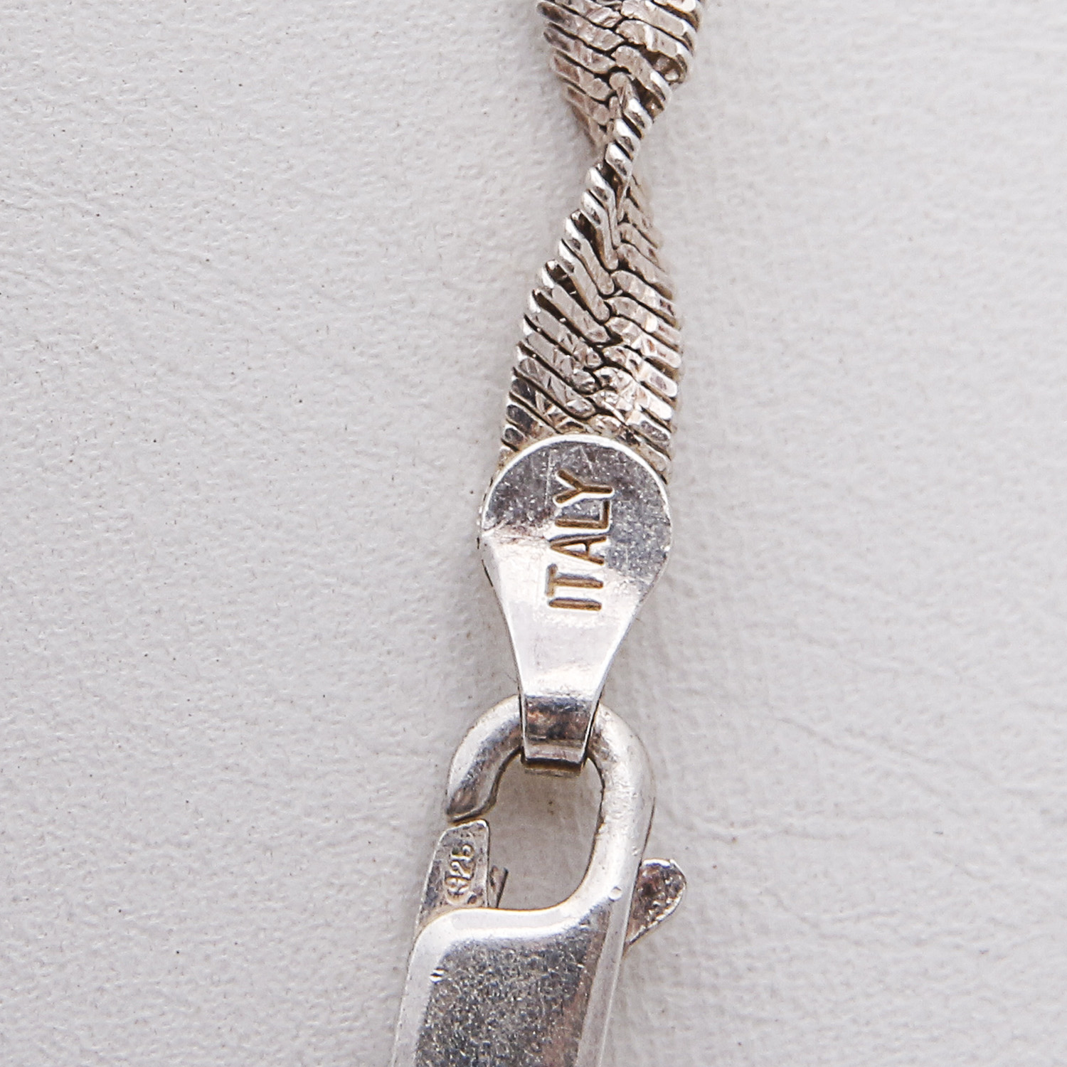 Herringbone and Dragon Sterling Silver Necklaces
