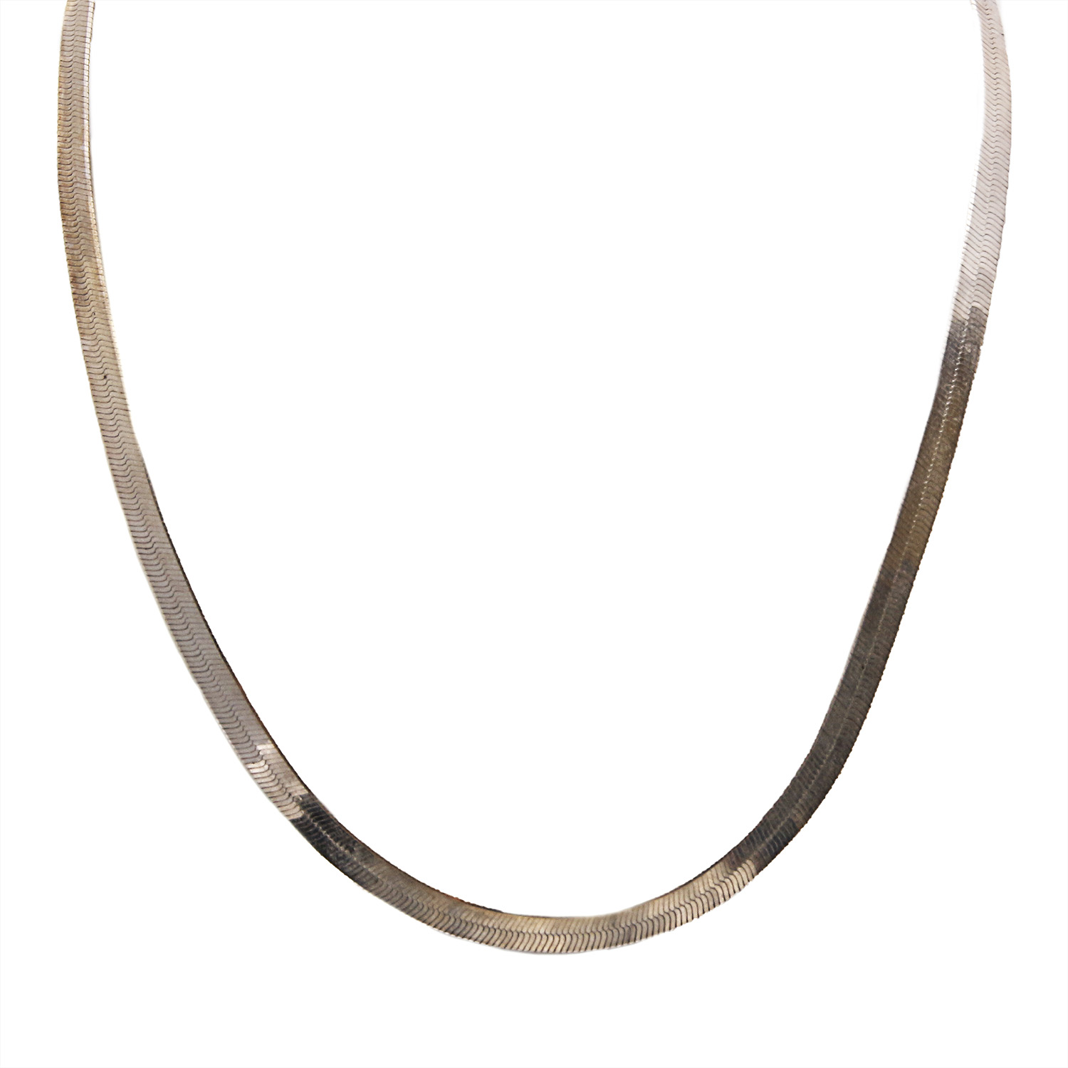 Herringbone and Dragon Sterling Silver Necklaces