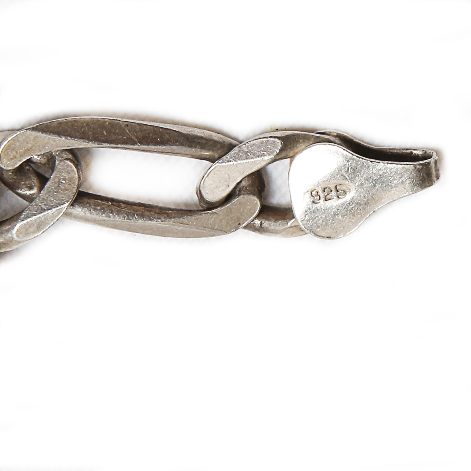 Sterling Double Rope Chain Bracelet with Figaro Chain Necklace