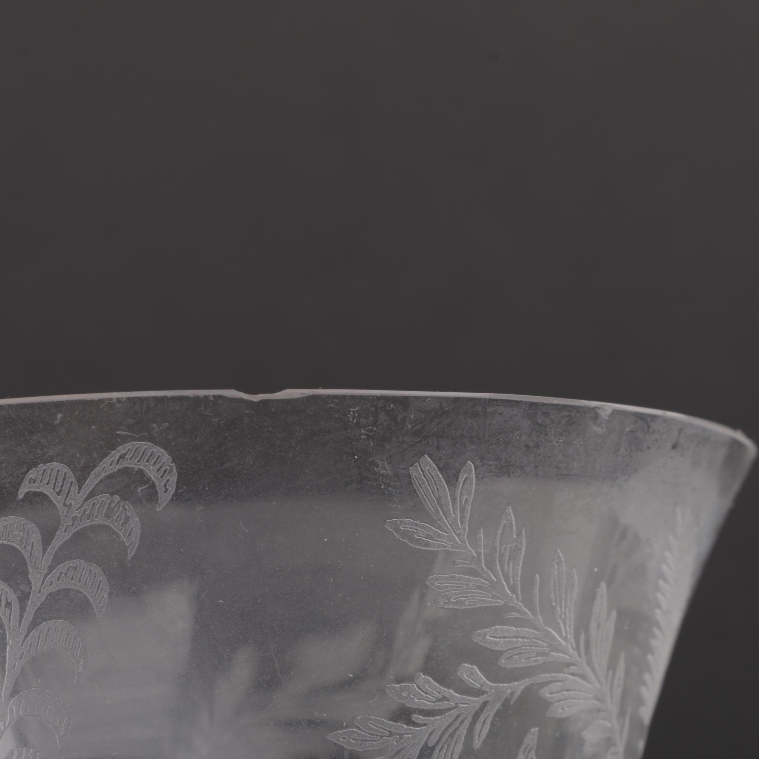 Vintage Etched Crystal Stemware