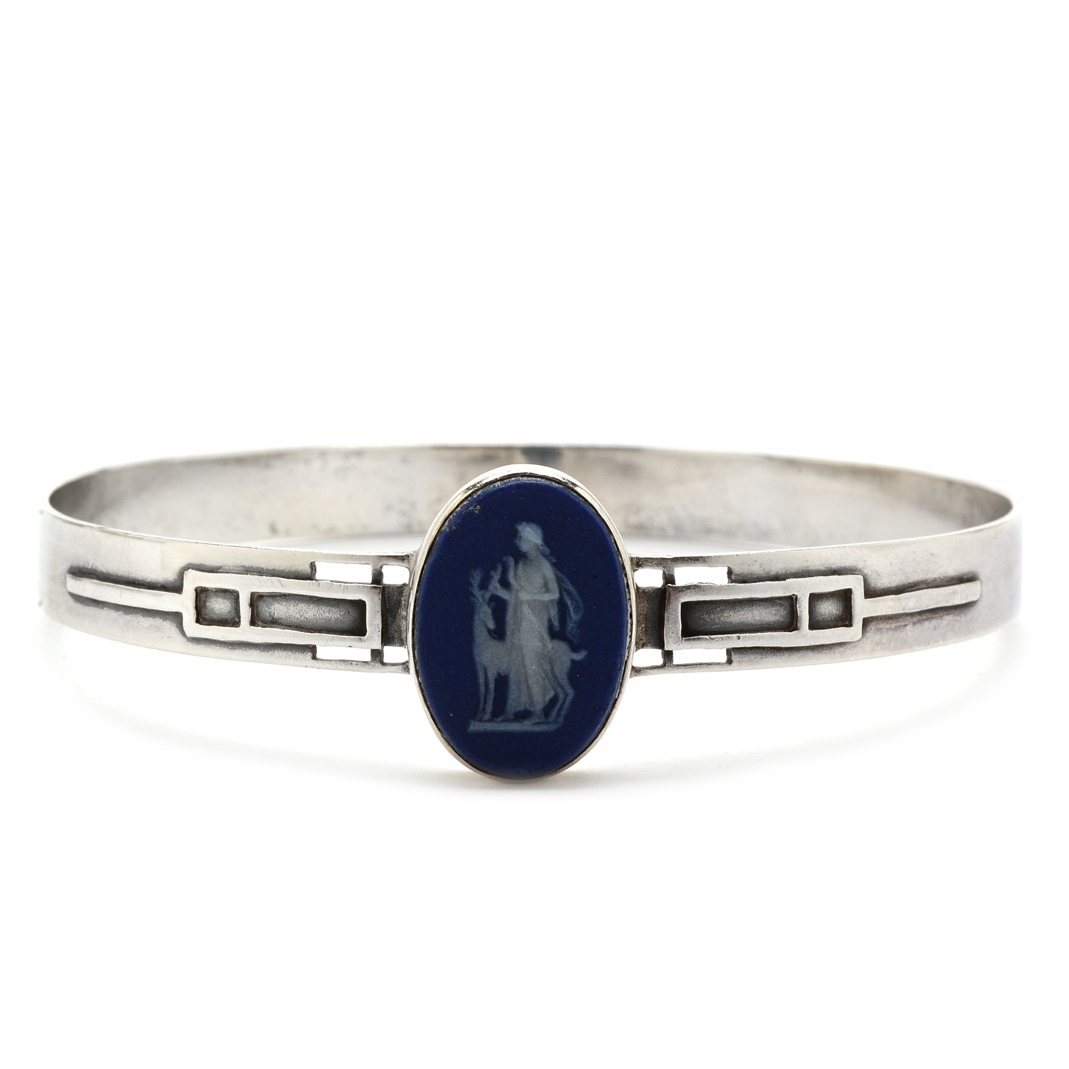 Sterling Silver Vintage Art Deco Wedgwood Bracelet