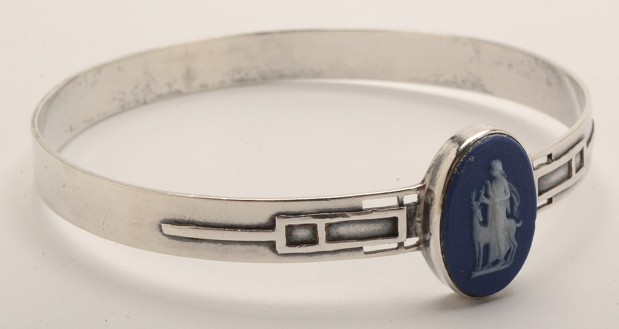 Sterling Silver Vintage Art Deco Wedgwood Bracelet