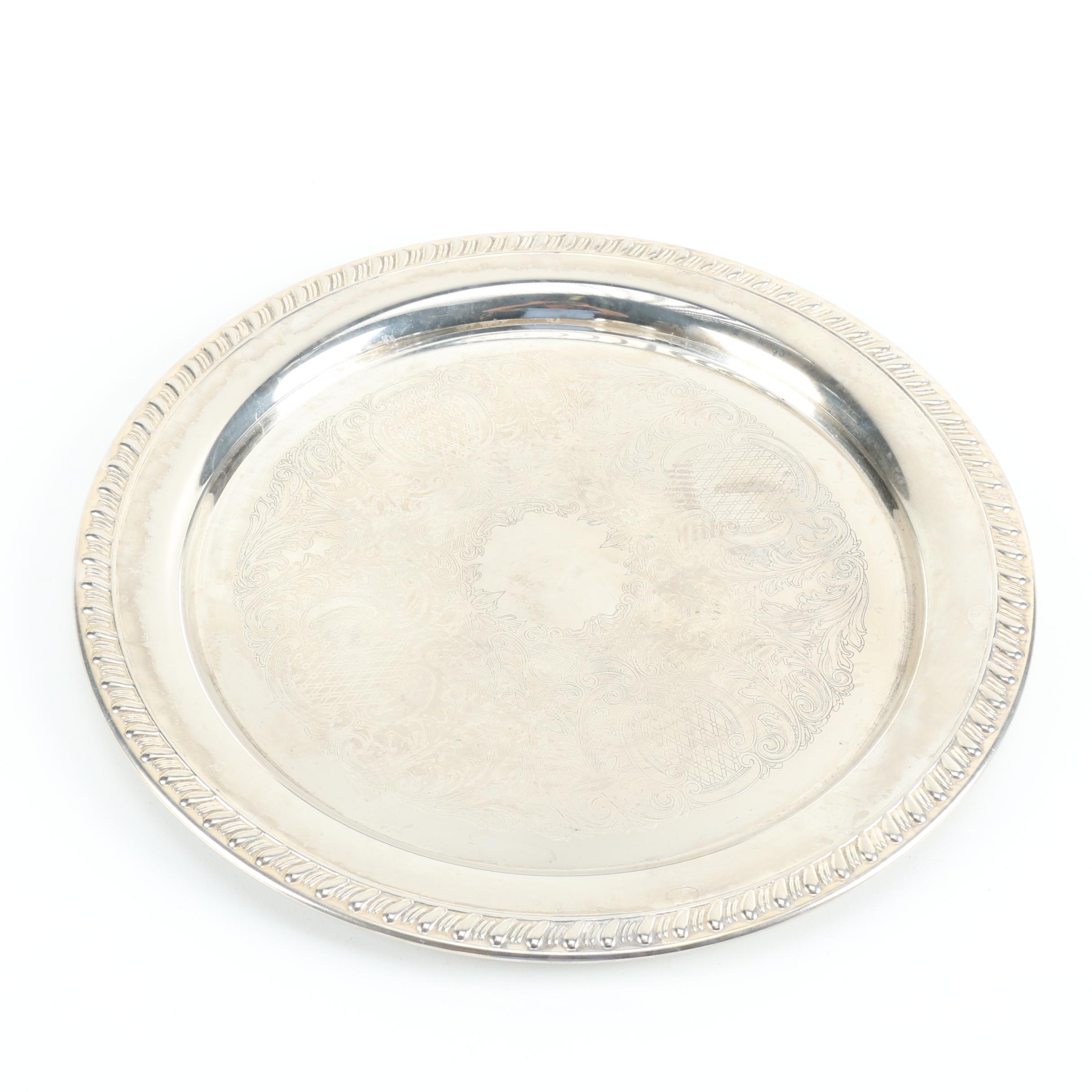 Ornate Silver Plate Servingware Featuring Oneida