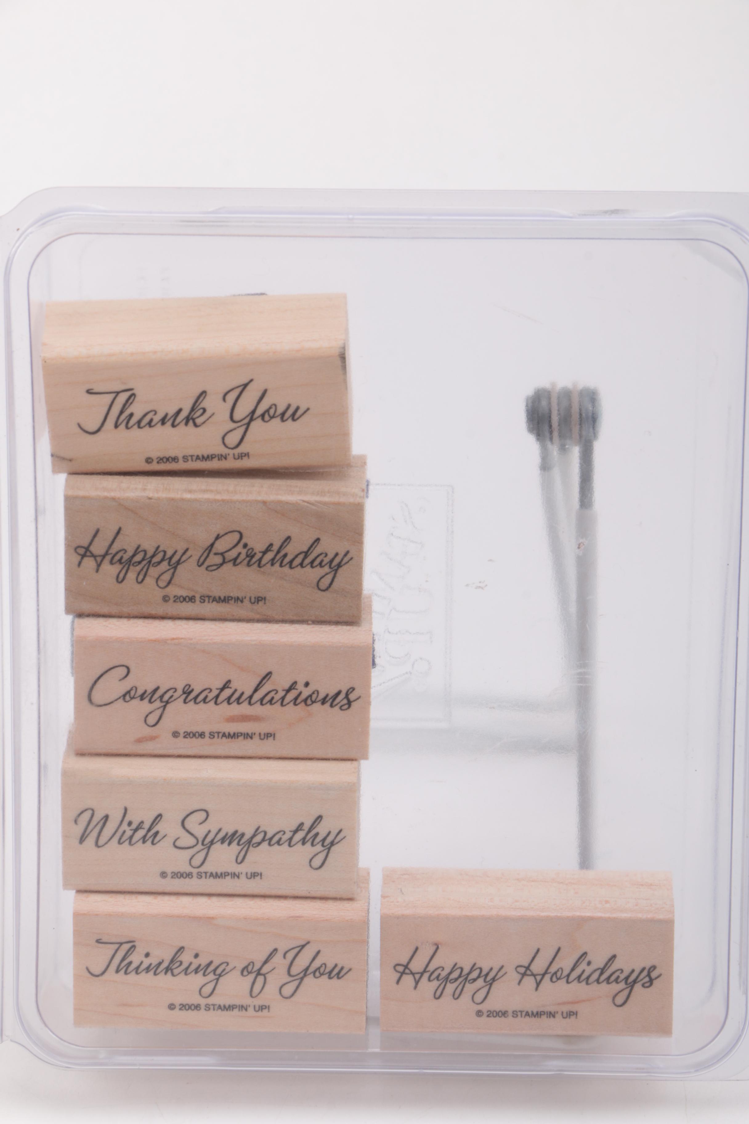 Rubber Stamp Sets Featuring Stampin' Up
