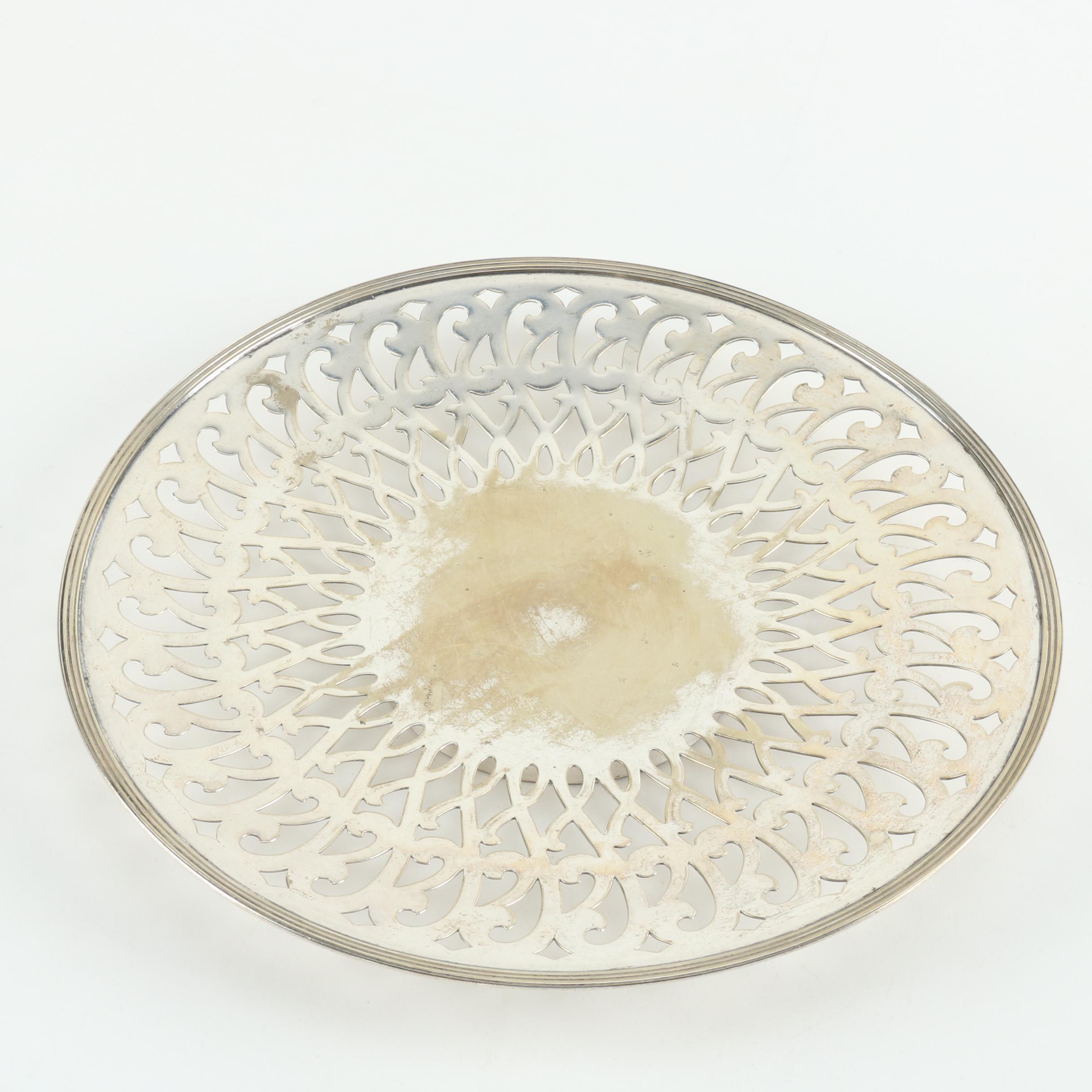 Ornate Silver Plate Servingware Featuring Oneida