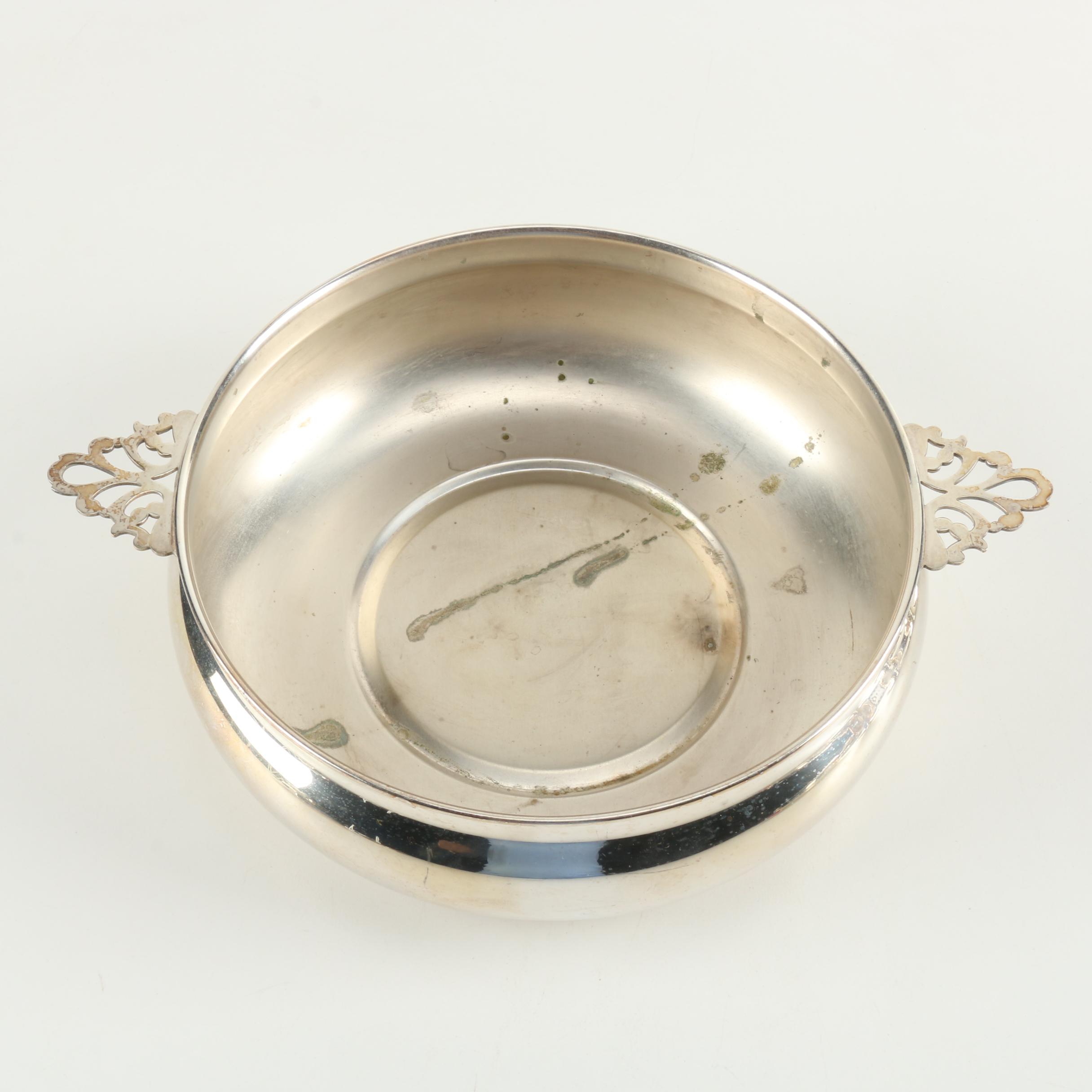 Ornate Silver Plate Servingware Featuring Oneida