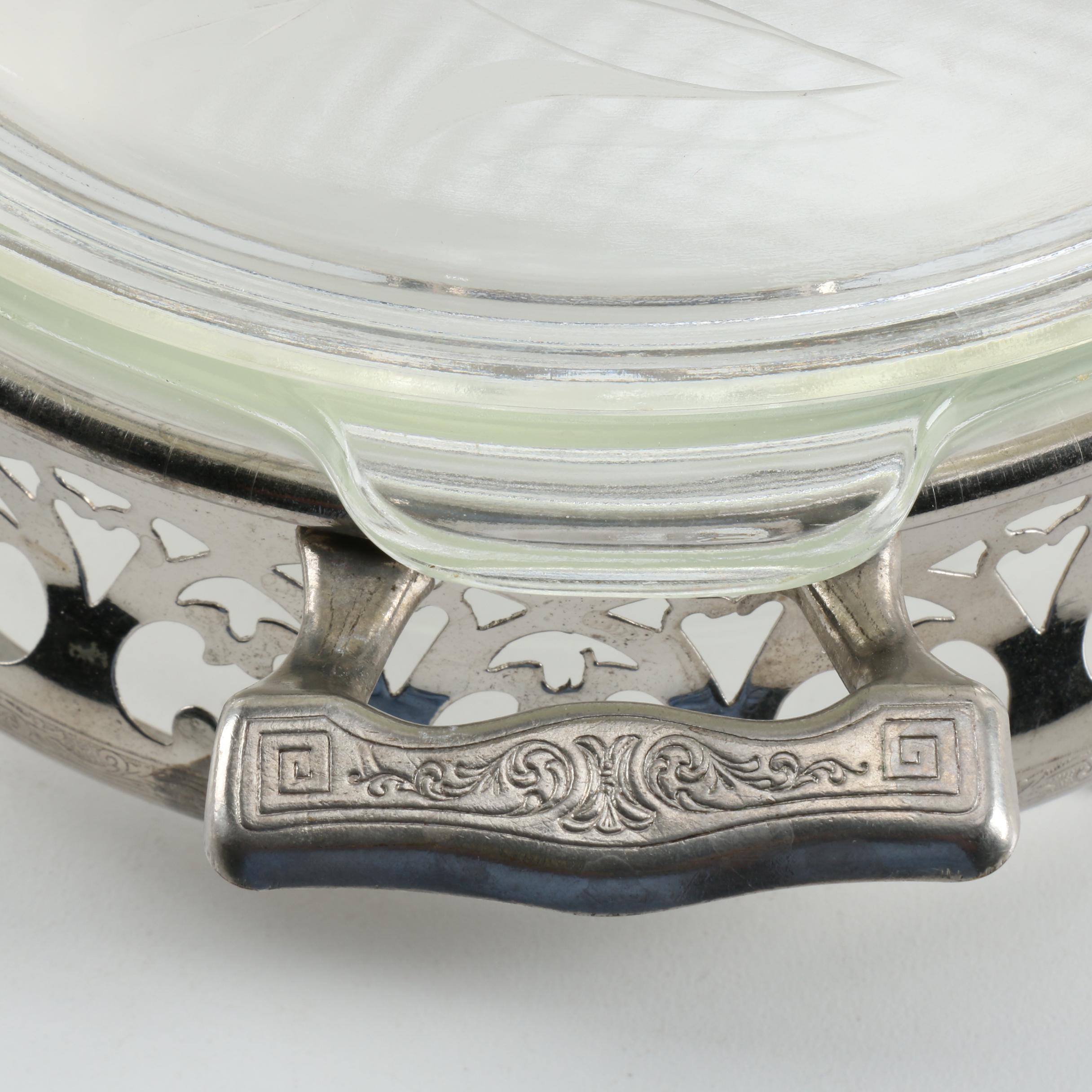 Ornate Silver Plate Servingware Featuring Oneida