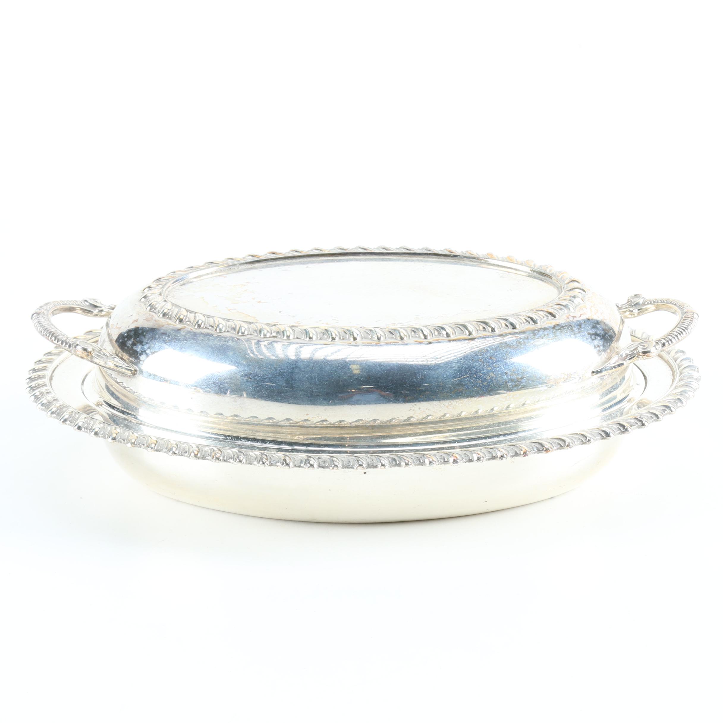 Ornate Silver Plate Servingware Featuring Oneida