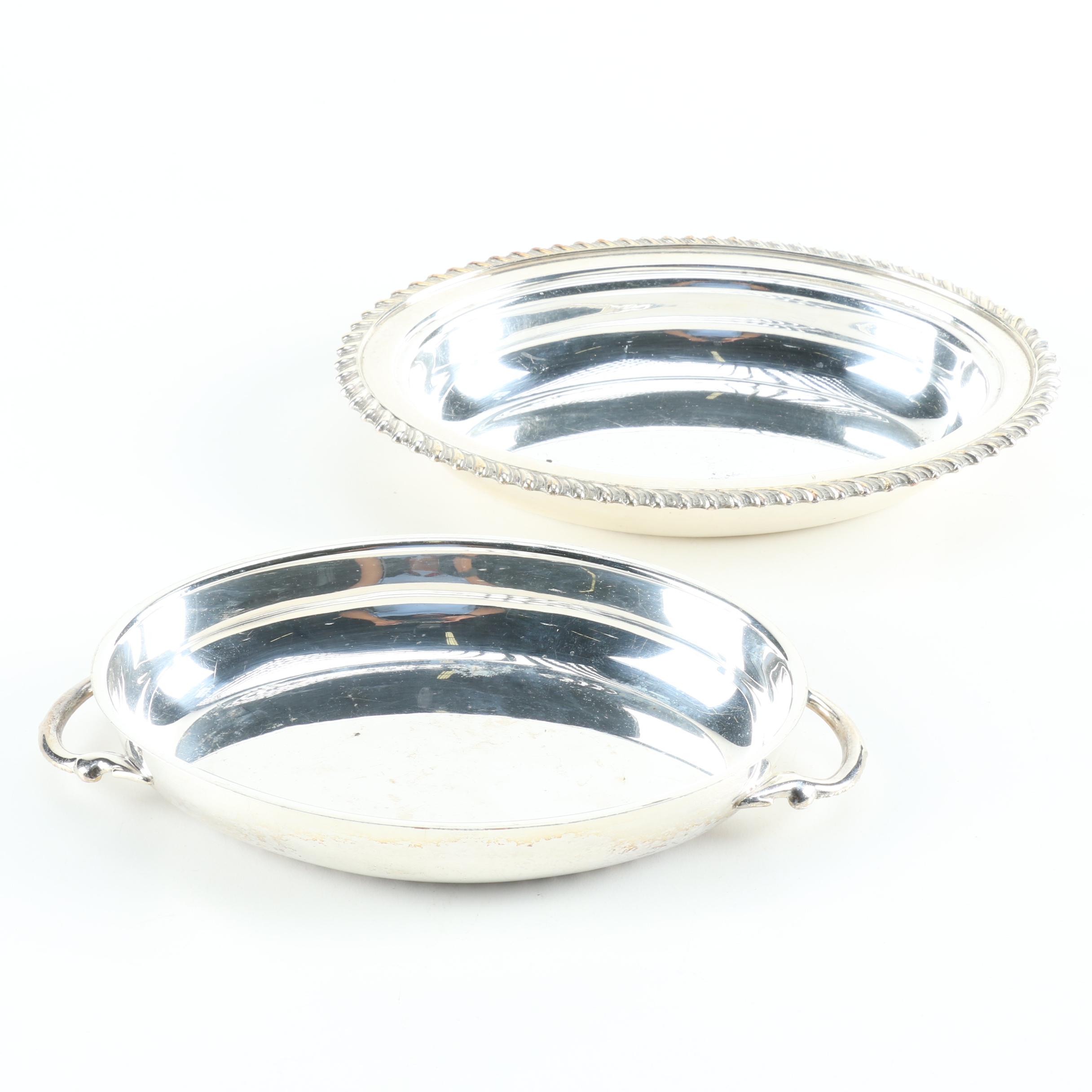 Ornate Silver Plate Servingware Featuring Oneida