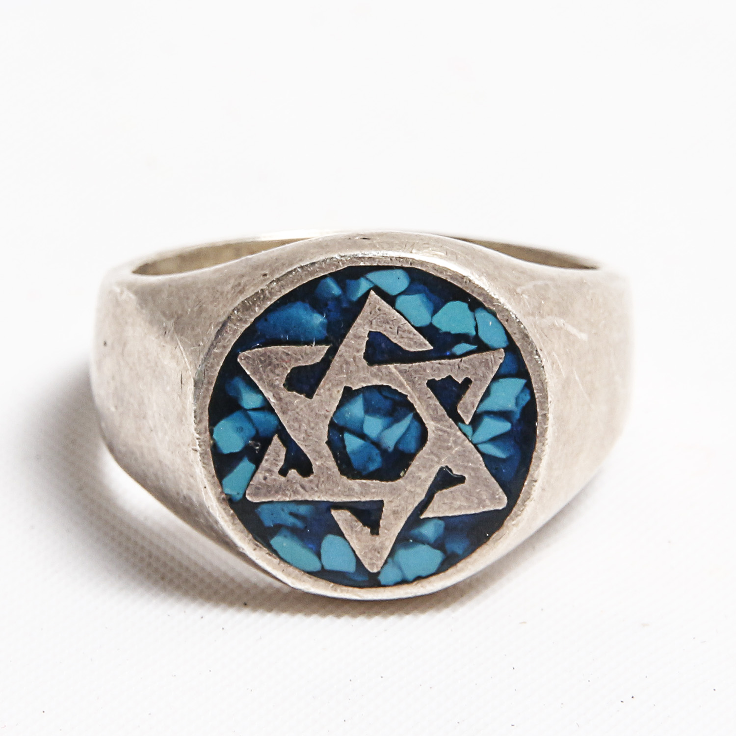 Pair of Judaica Sterling Silver Rings Including James Avery