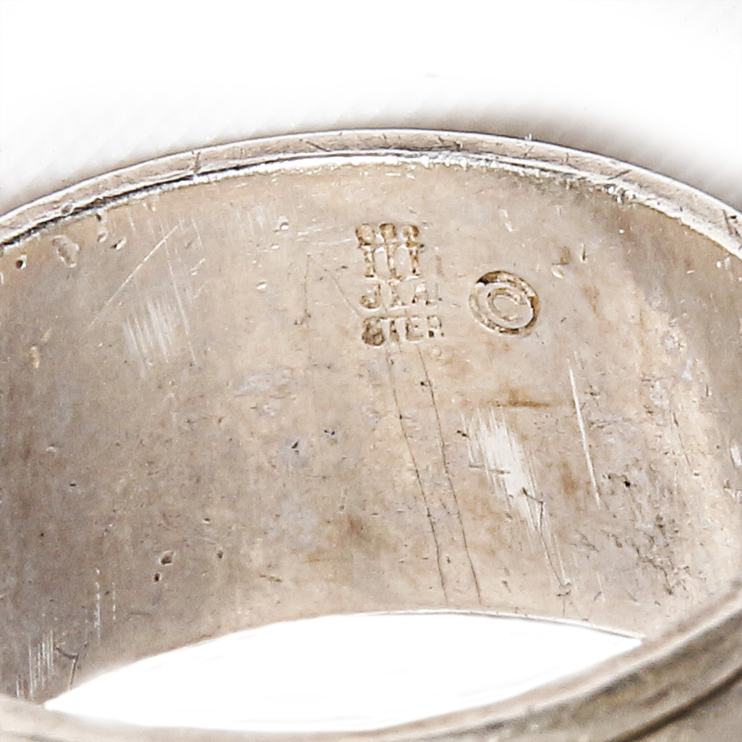 Pair of Judaica Sterling Silver Rings Including James Avery