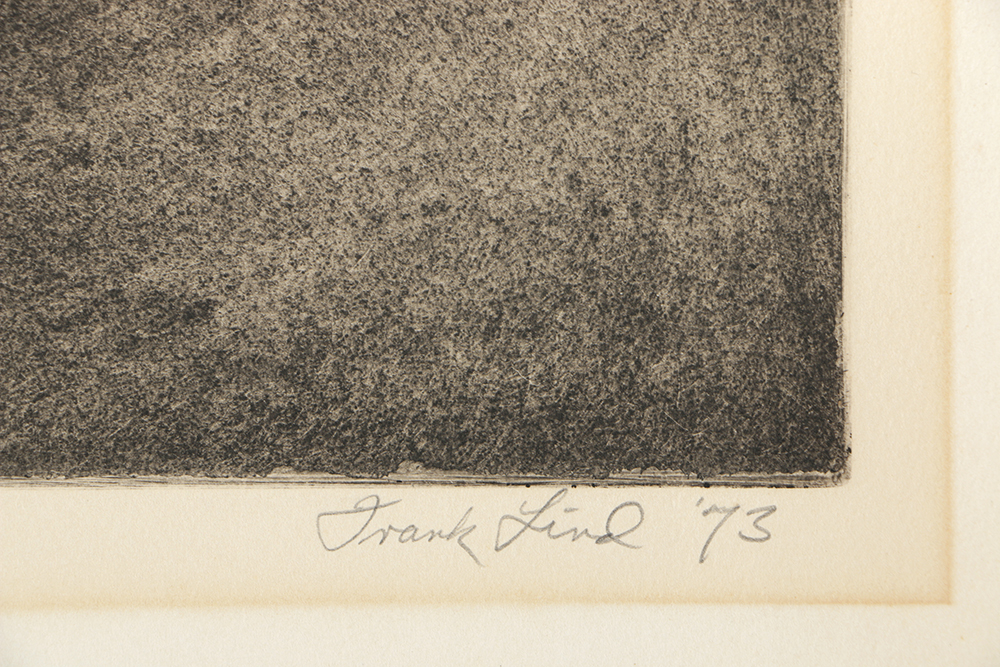 Frank Lind Limited Edition Etching on Paper Nude Figure