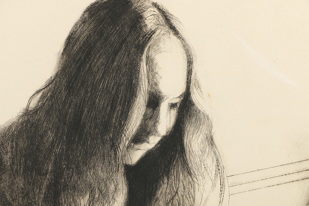 Frank Lind Limited Edition Etching on Paper Nude Figure