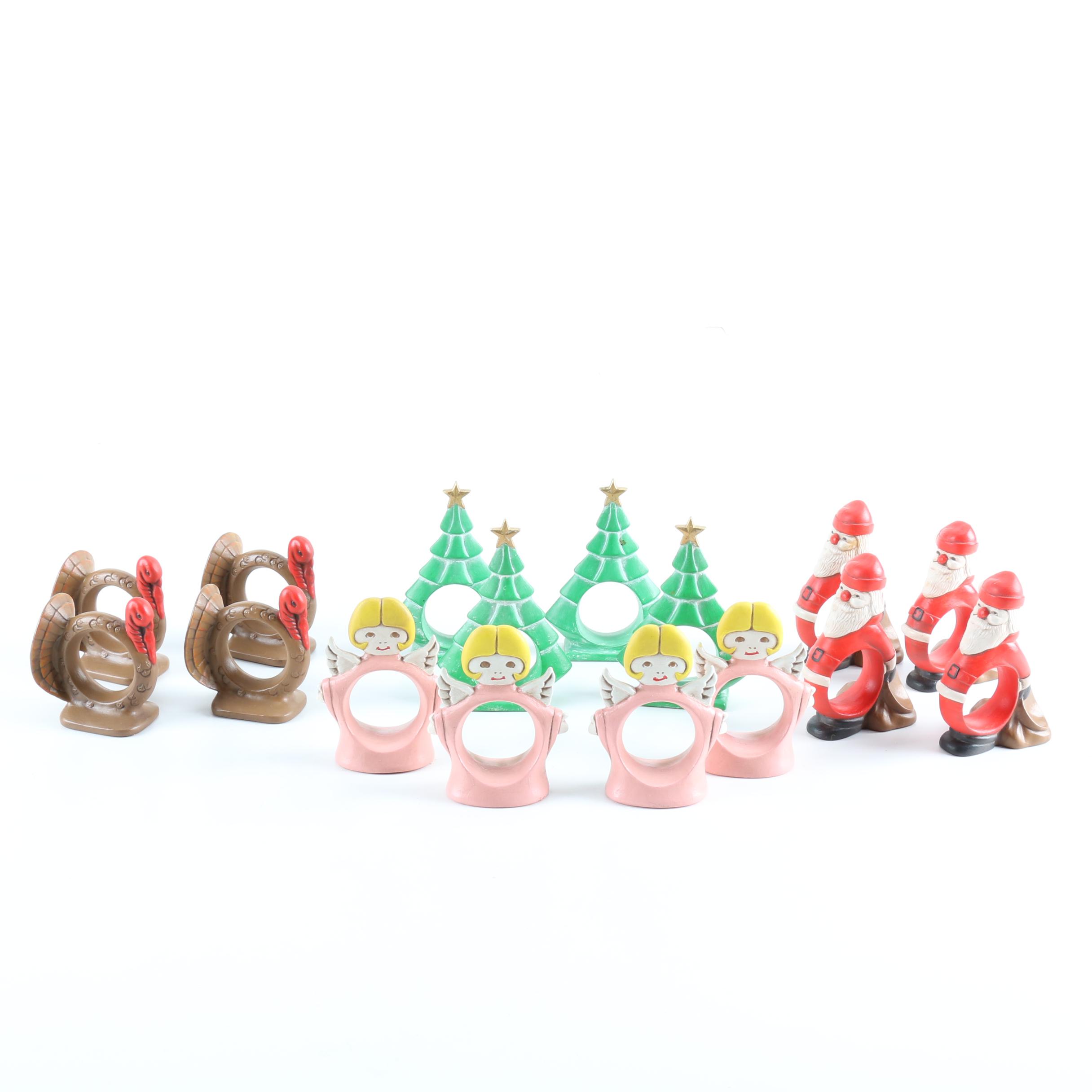 Ceramic Seasonal Napkin Rings