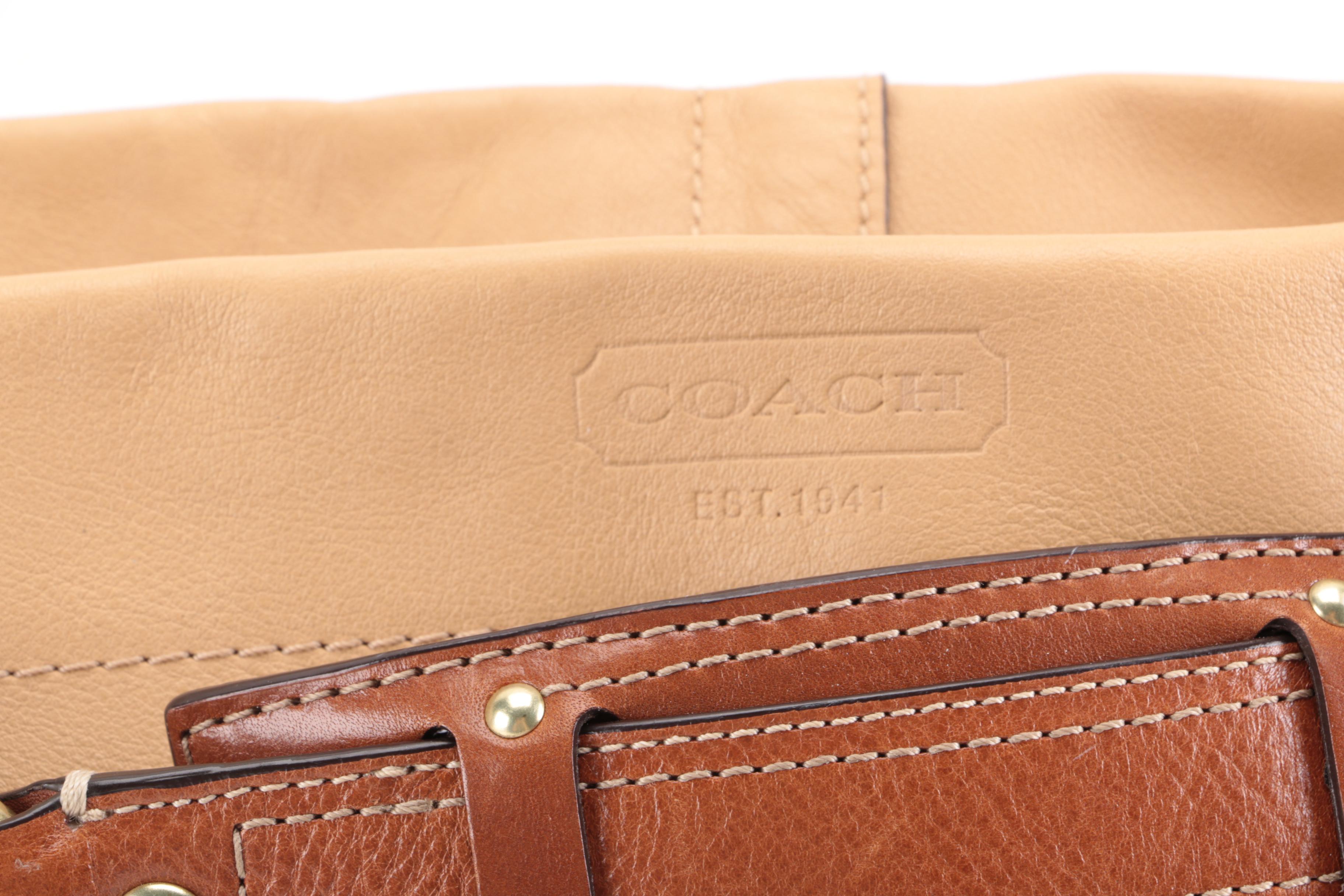 Coach Carly Leather Hobo Bag