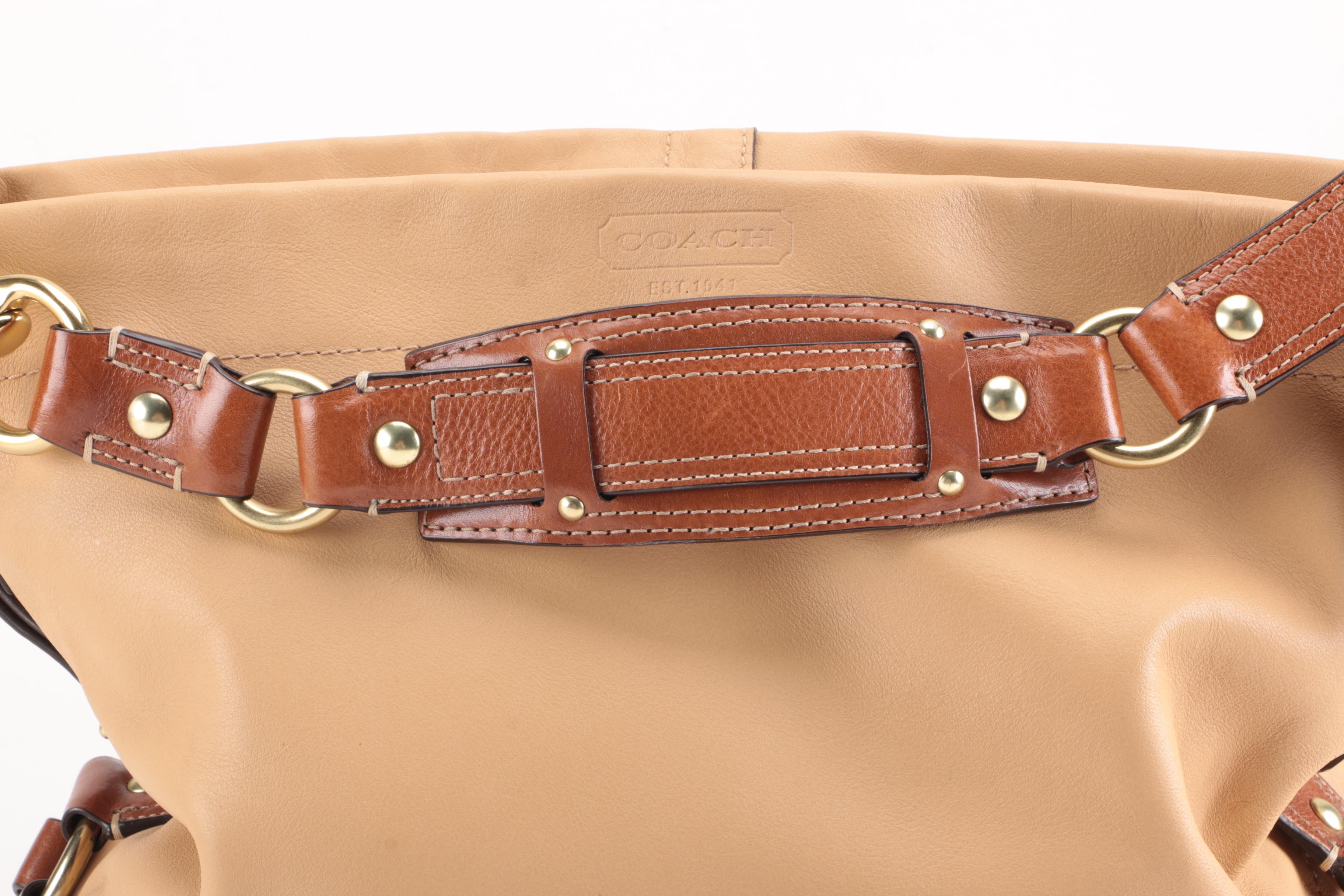 Coach Carly Leather Hobo Bag