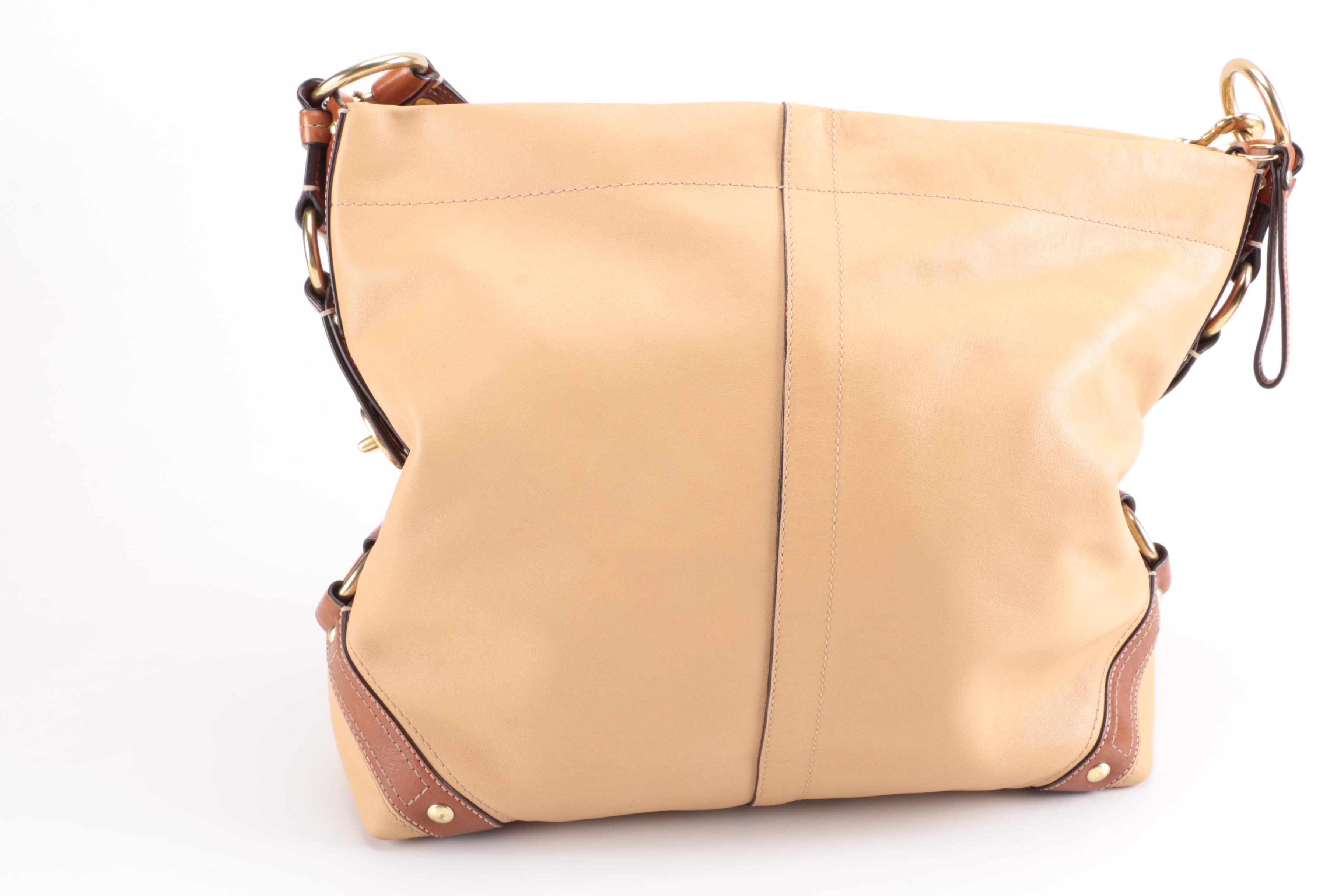 Coach Carly Leather Hobo Bag