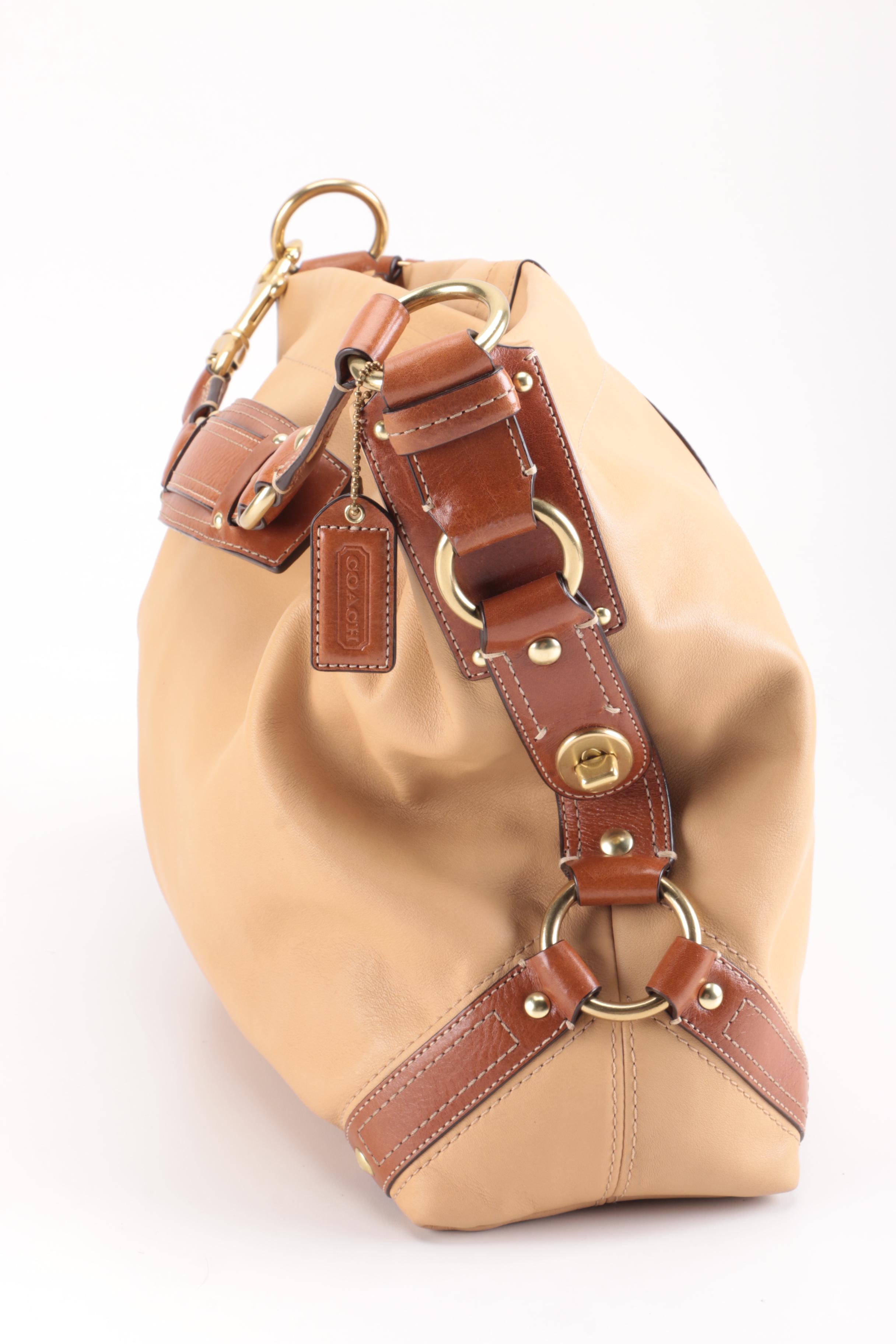 Coach Carly Leather Hobo Bag