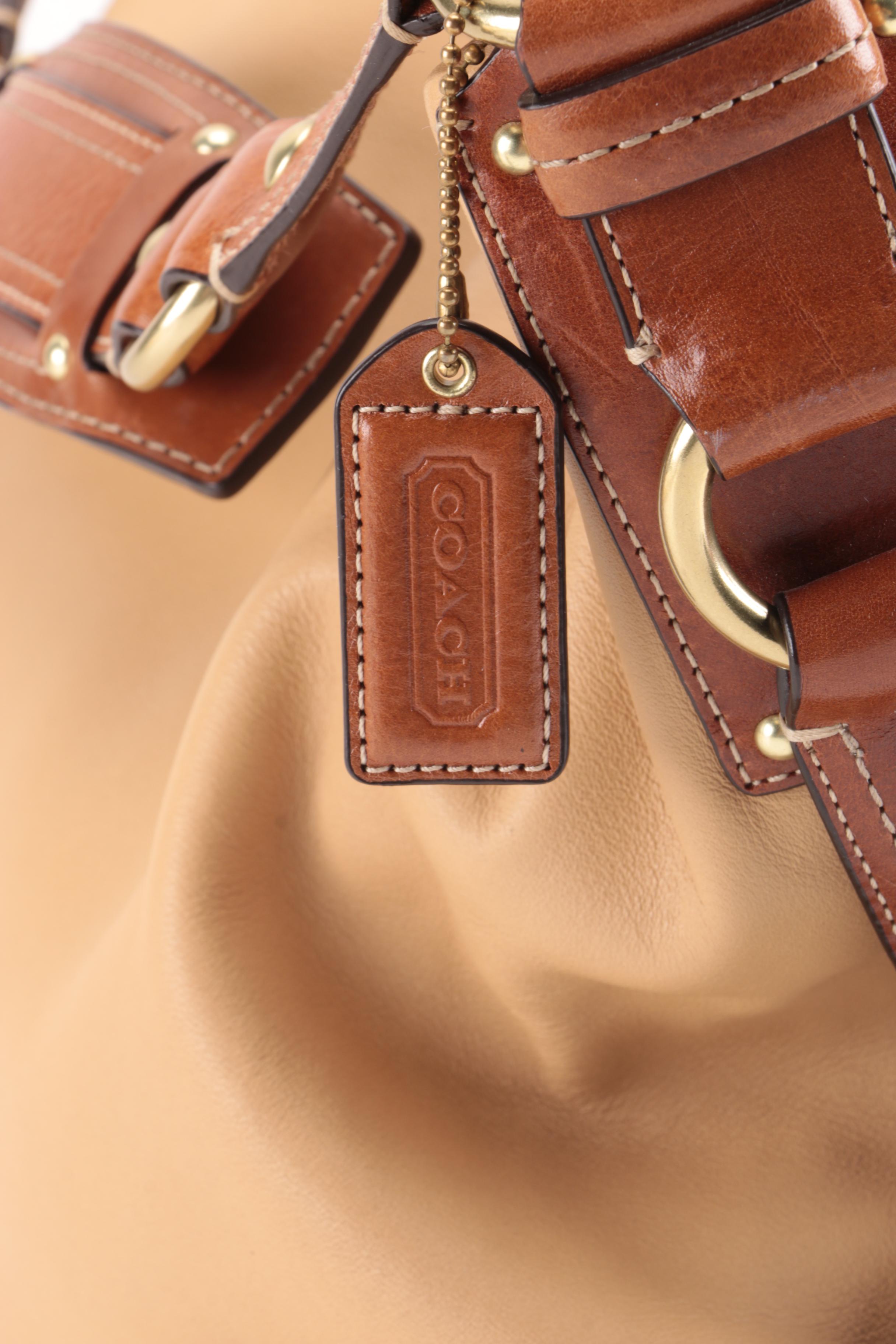 Coach Carly Leather Hobo Bag