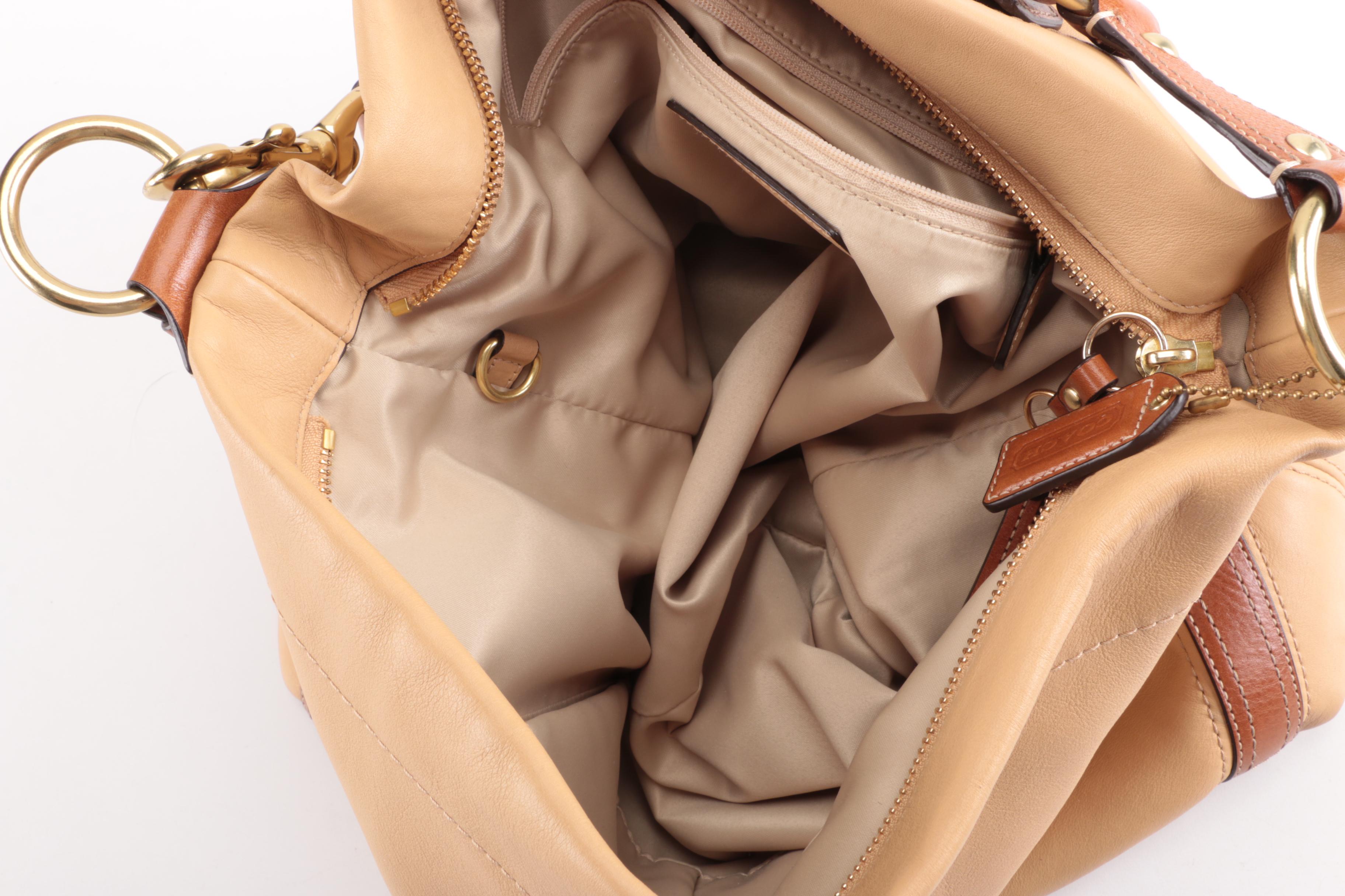 Coach Carly Leather Hobo Bag