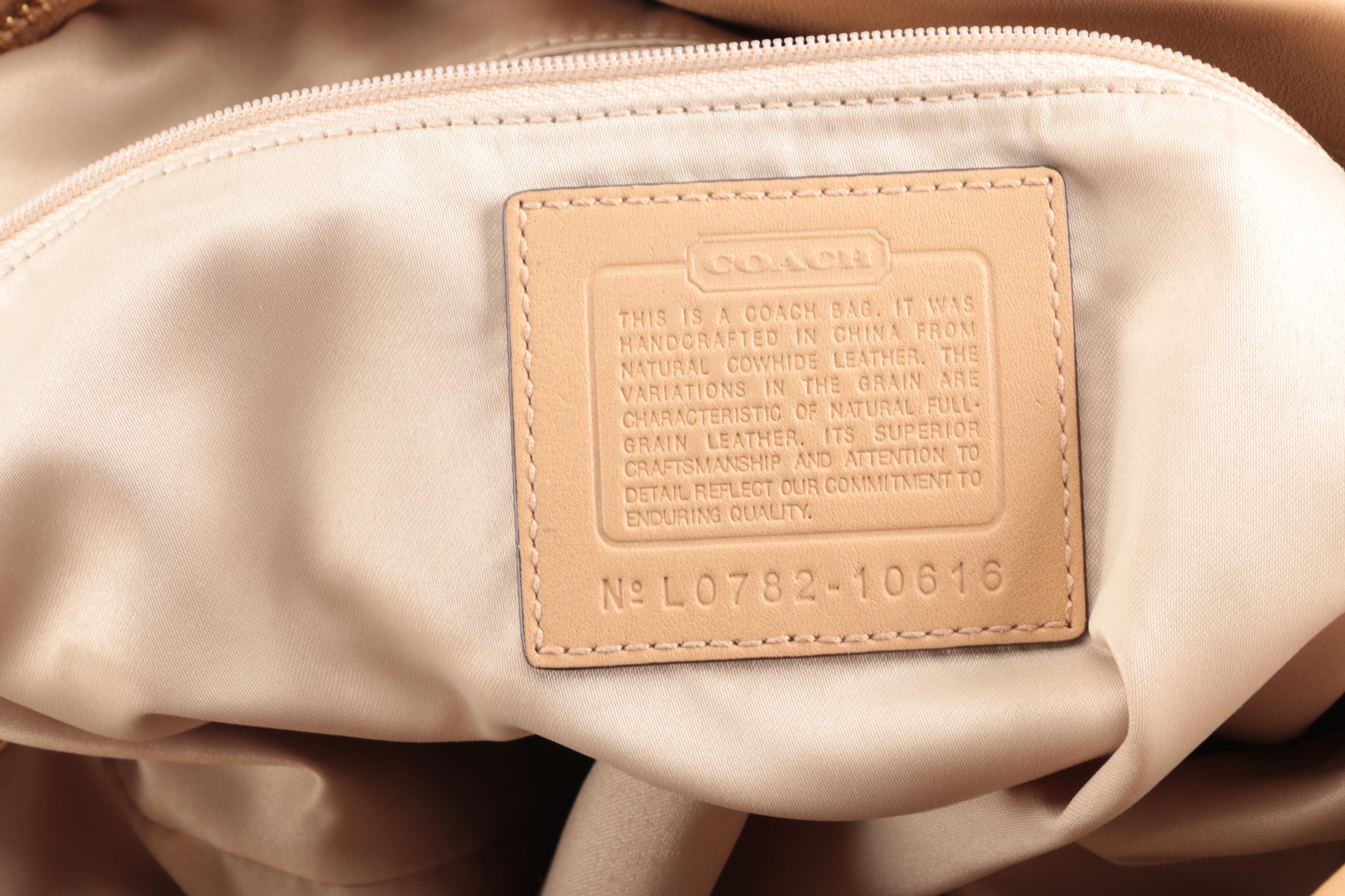 Coach Carly Leather Hobo Bag