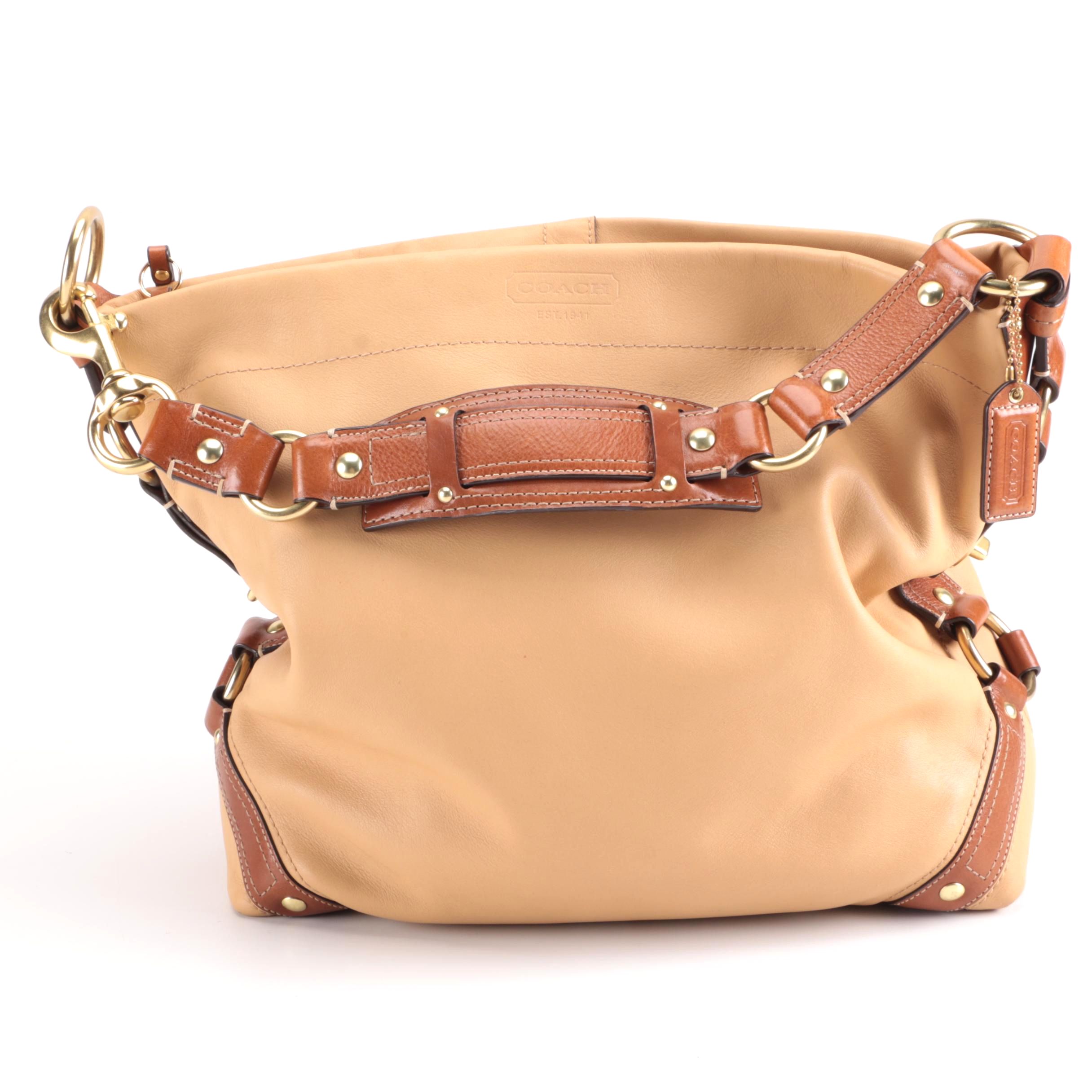 Coach Carly Leather Hobo Bag