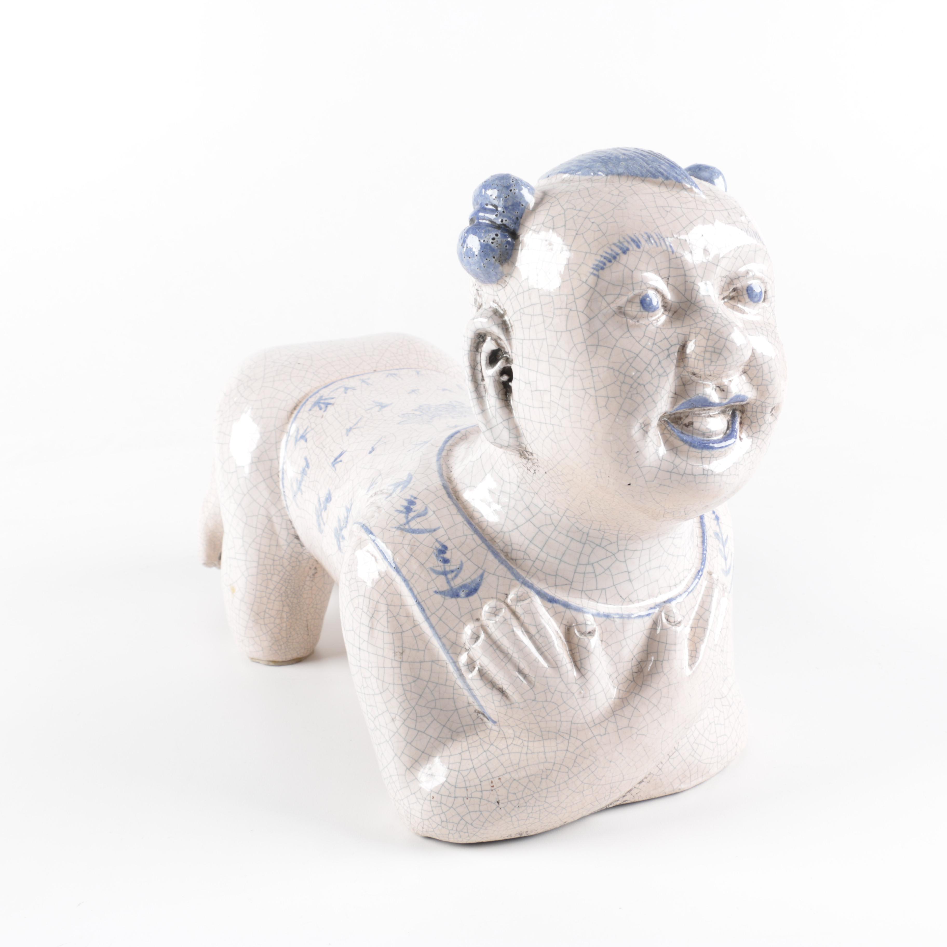 Chinese Ceramic Pillow