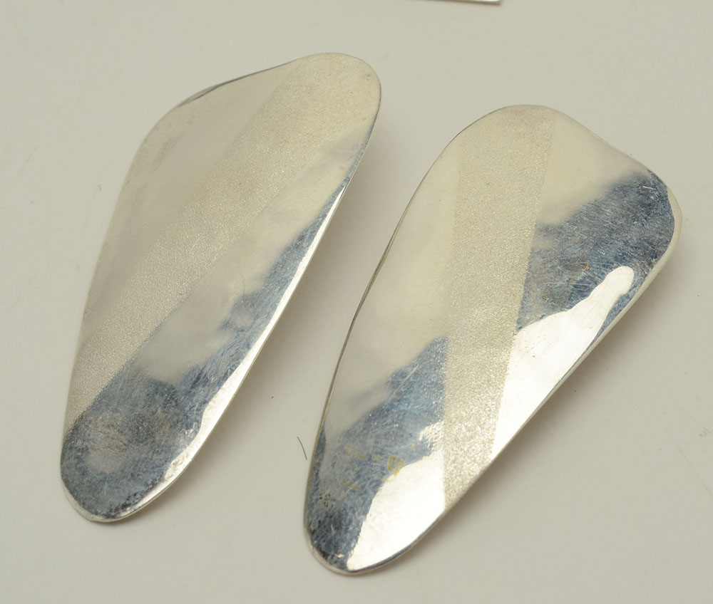 Group of Sterling Silver Clip-On Earrings