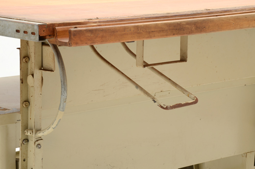 Industrial Wooden Top Drafting Table