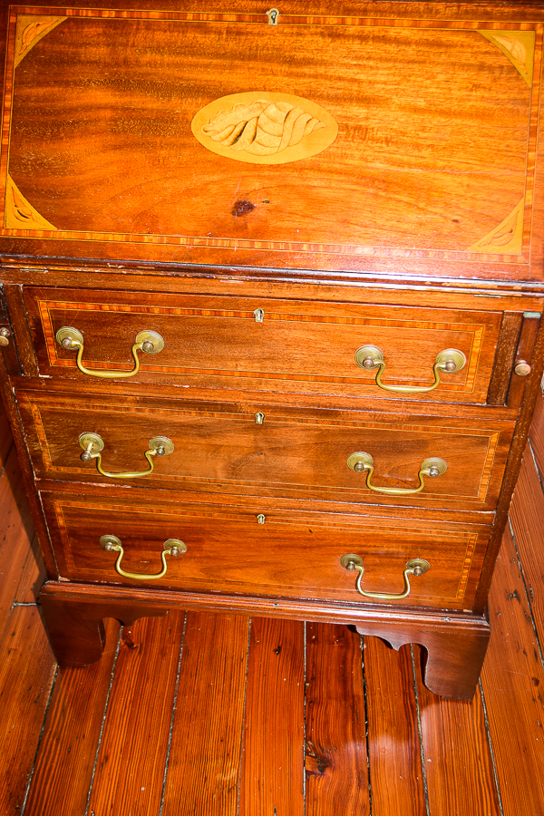 Vintage Hepplewhite Style Mahogany Secretary