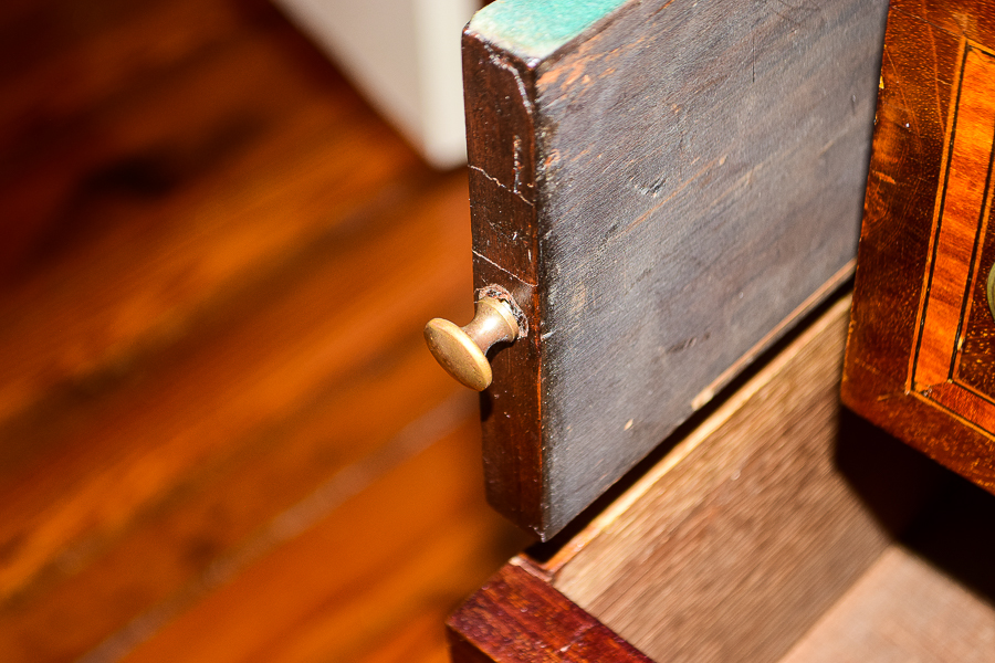Vintage Hepplewhite Style Mahogany Secretary
