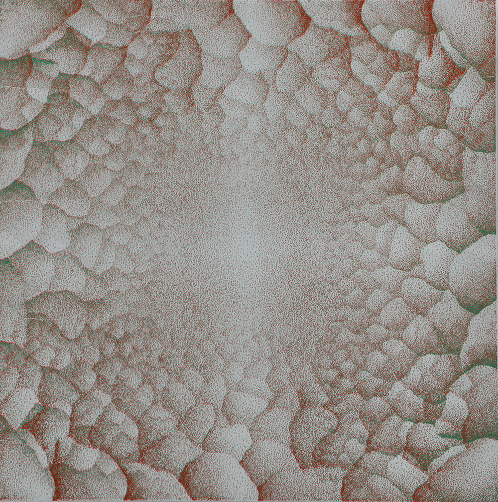 Jerry Miller Limited Edition Serigraph on Paper "Rocks in Red & Green"