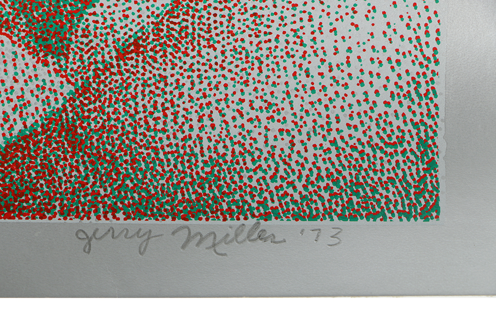 Jerry Miller Limited Edition Serigraph on Paper "Rocks in Red & Green"