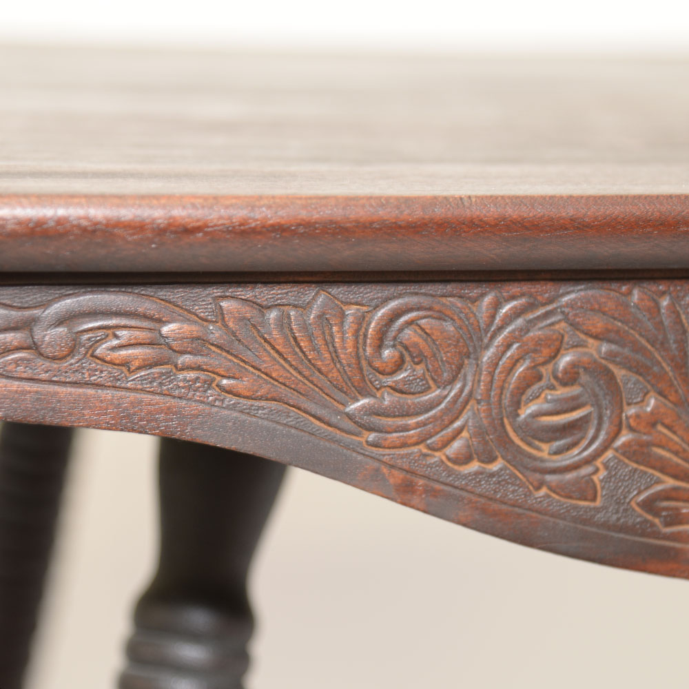 Antique Spool Leg Side Table