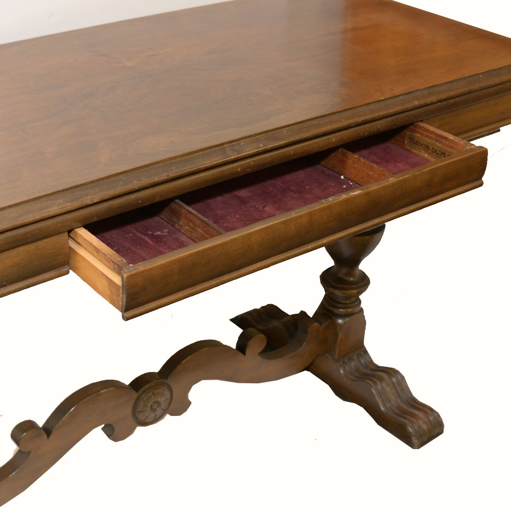 Circa 1930 Trestle Sideboard Table by Tudor Duplex