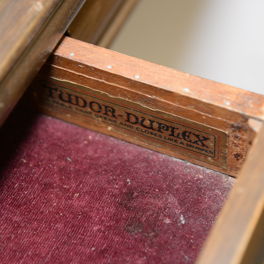 Circa 1930 Trestle Sideboard Table by Tudor Duplex