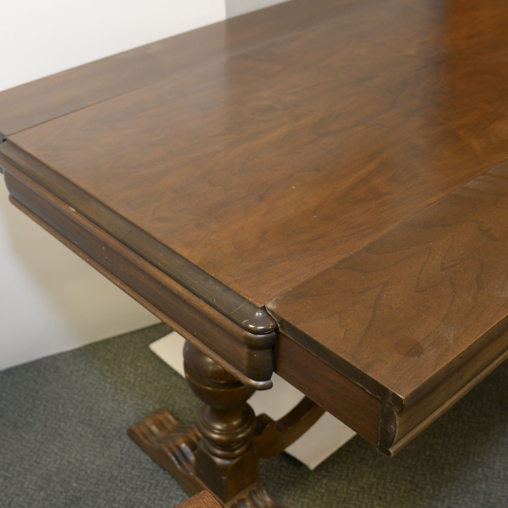 Circa 1930 Trestle Sideboard Table by Tudor Duplex